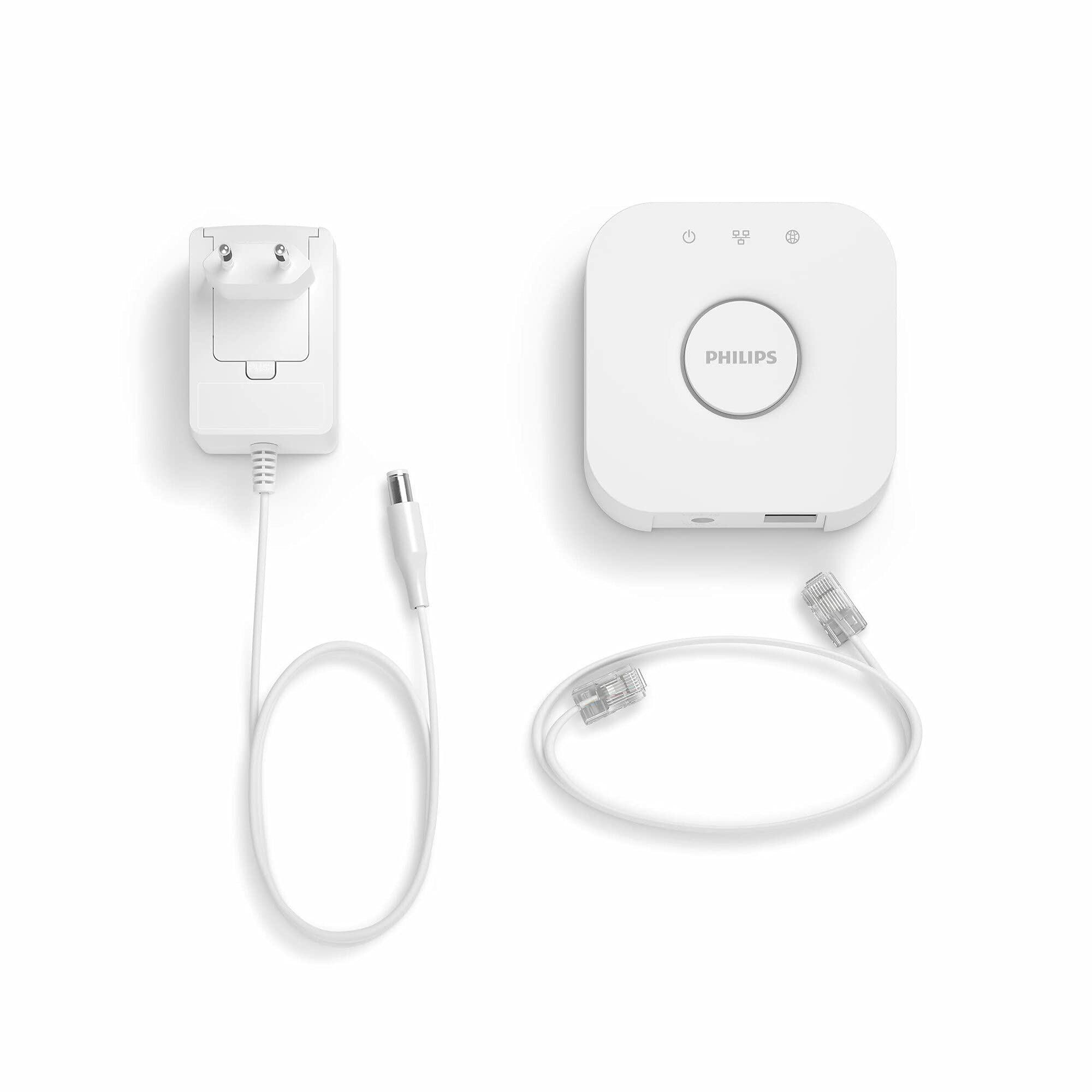 philips-hue-bridge-pont-de-connexion-blanc-c-ur-du-syst-me-hue-jusqu-50-lampes-c image 2