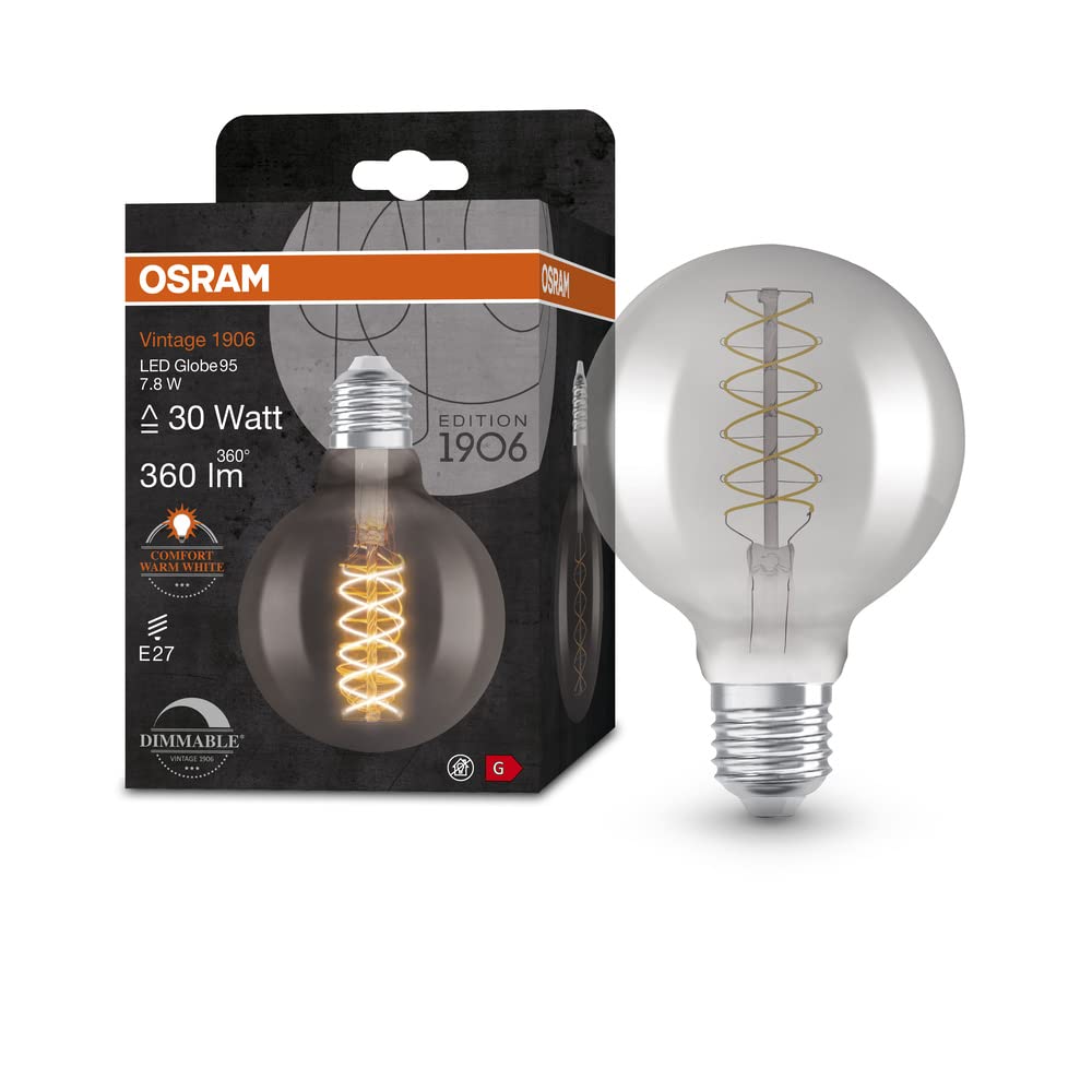 osram-vintage-1906-ampoule-led-globe-fum-e-7-8w-360lm-e27-filament-spirale-blanc image 4