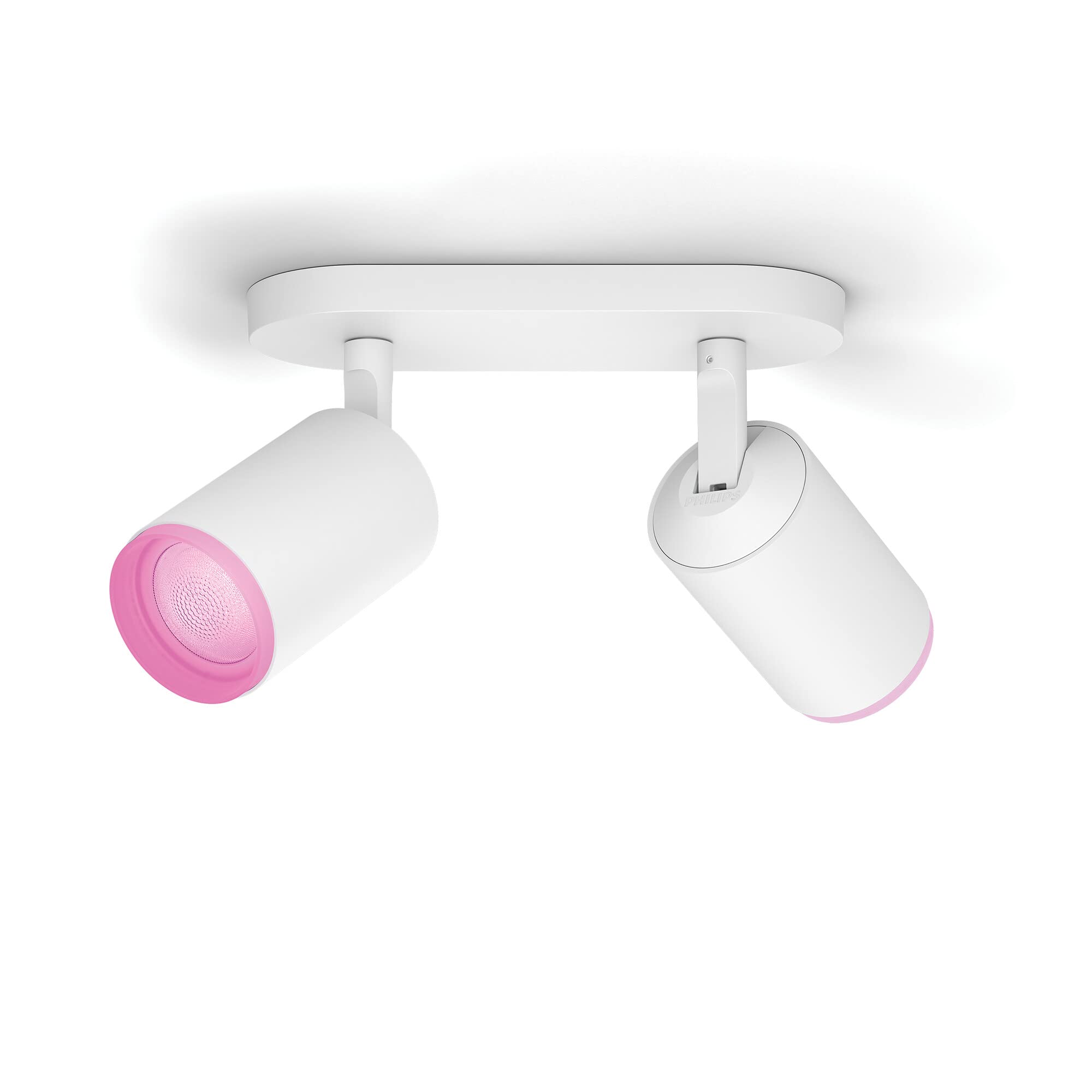 philips-hue-white-color-ambiance-fugato-spot-led-2x5-7w-blanc-bluetooth-compatib image 1