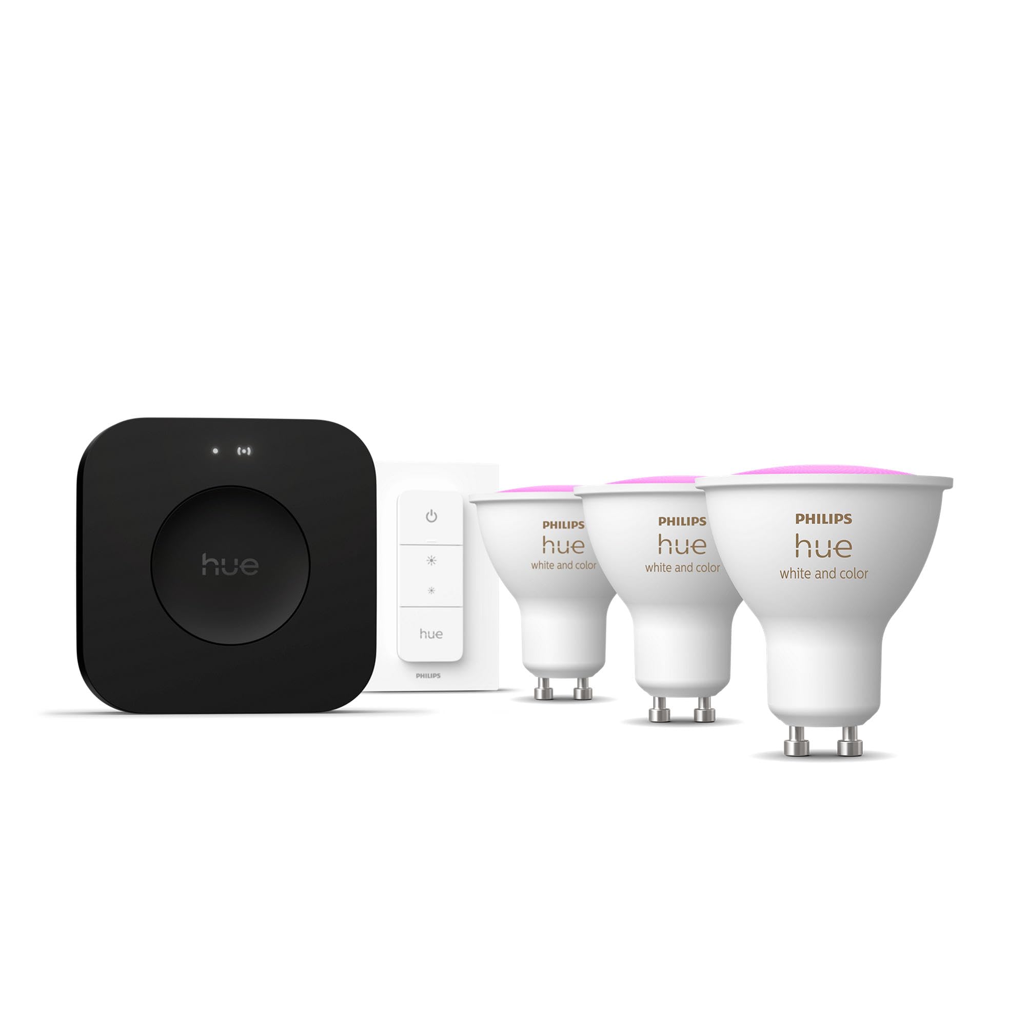 philips-hue-white-and-color-ambiance-kit-de-d-marrage-avec-bridge-pro-3-spots-gu image 2