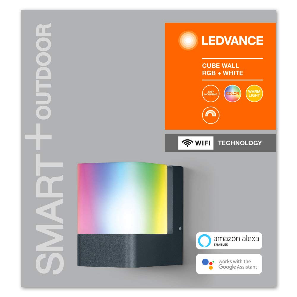 ledvance-smart-cube-wall-wifi-applique-murale-led-intelligente-ext-rieure-rvb-16 image 2