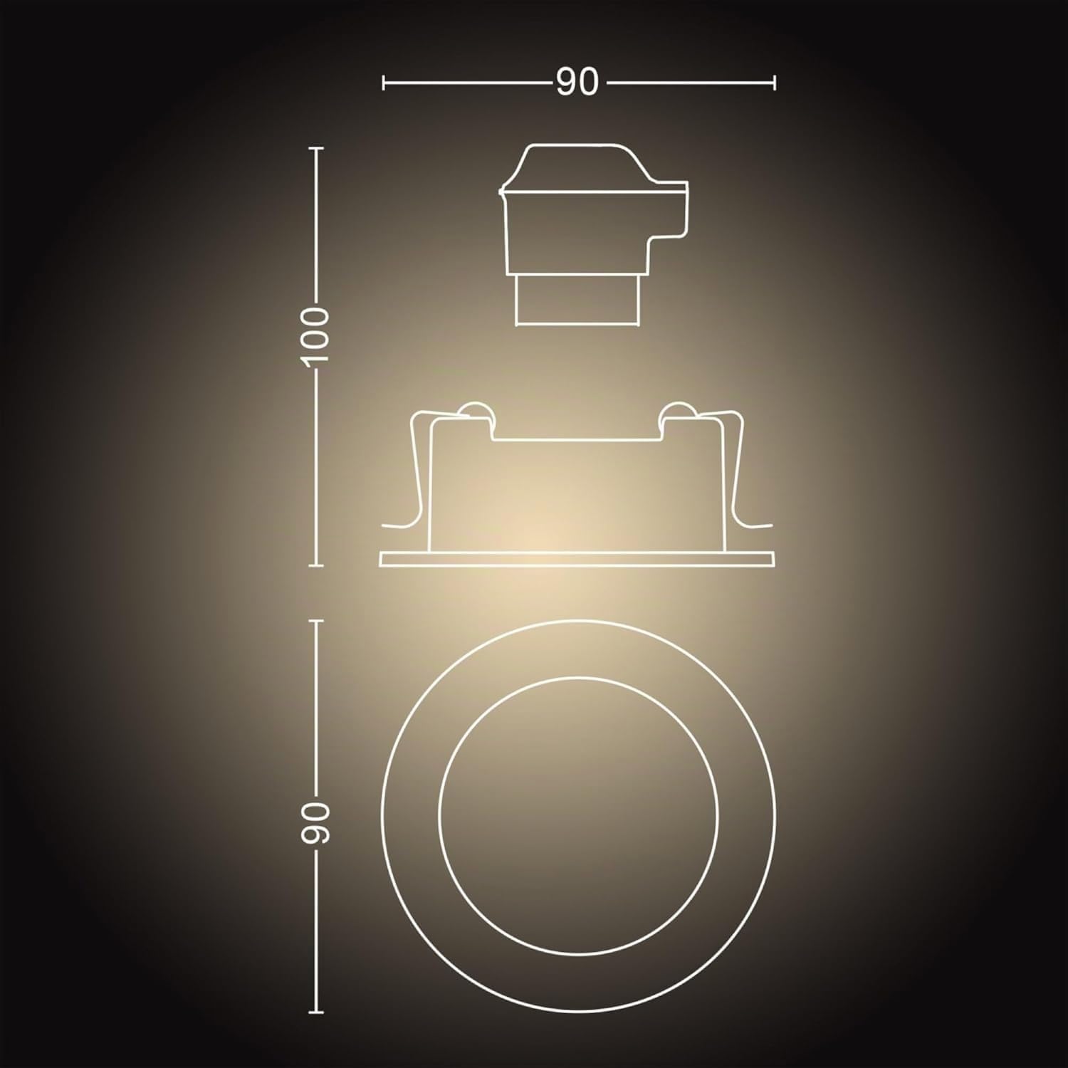 philips-hue-white-ambiance-milliskin-spots-encastr-s-aluminium-3x5w-bluetooth-al image 8
