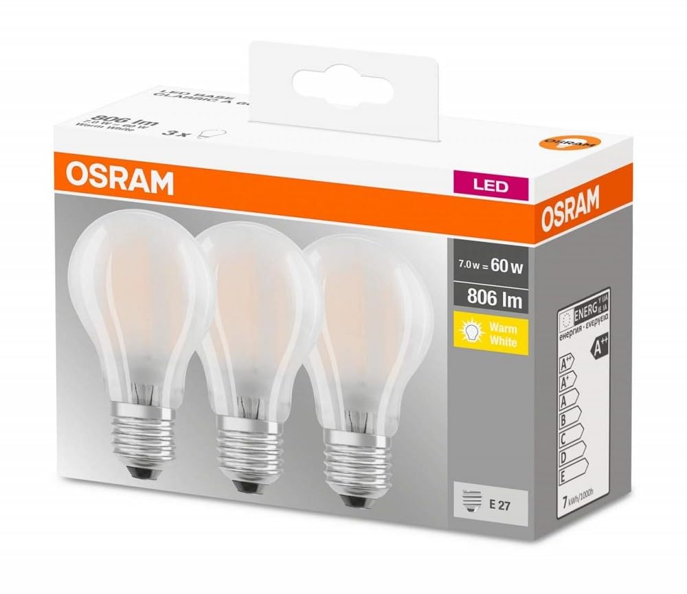 ledvance-osram-ampoule-led-e27-7w-60w-blanc-chaud-lot-de-3 image 4