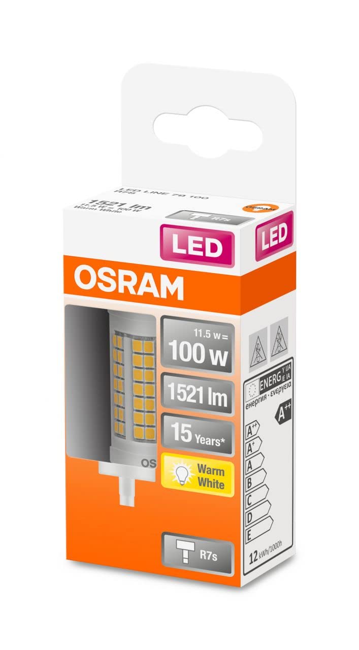ledvance-osram-led-line-r7s-11-5w-100w-tube-crayon-led-blanc-chaud-2700k image 2