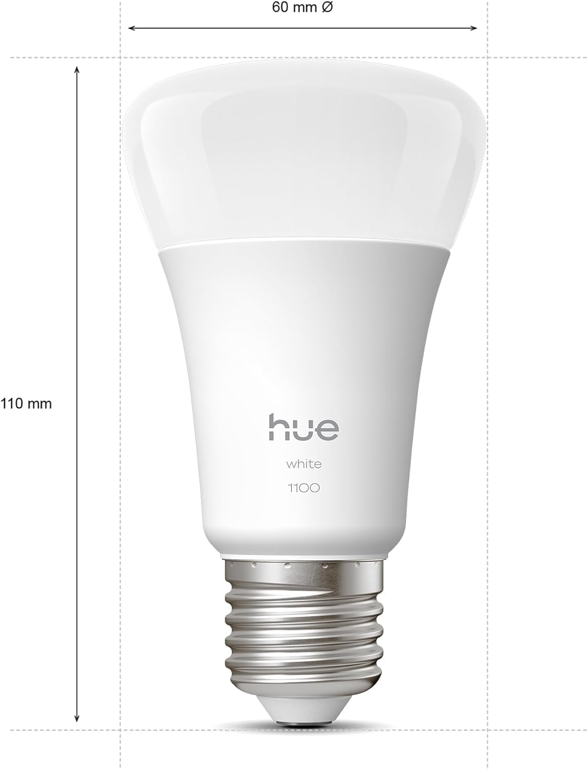 philips-hue-ampoule-connect-e-led-a60-e27-white-2700-k-9-5-w-1100-lm-variateur-u image 5