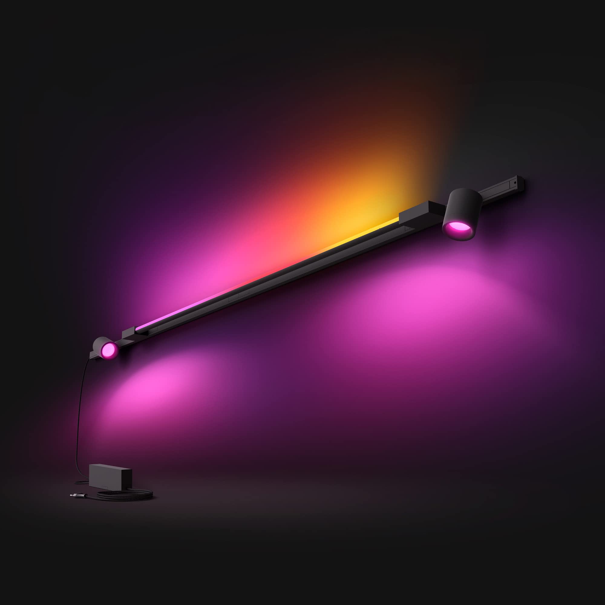 philips-hue-perifo-kit-d-clairage-sur-rail-mural-avec-2-spots-cylindriques-et-tu-2 image 2