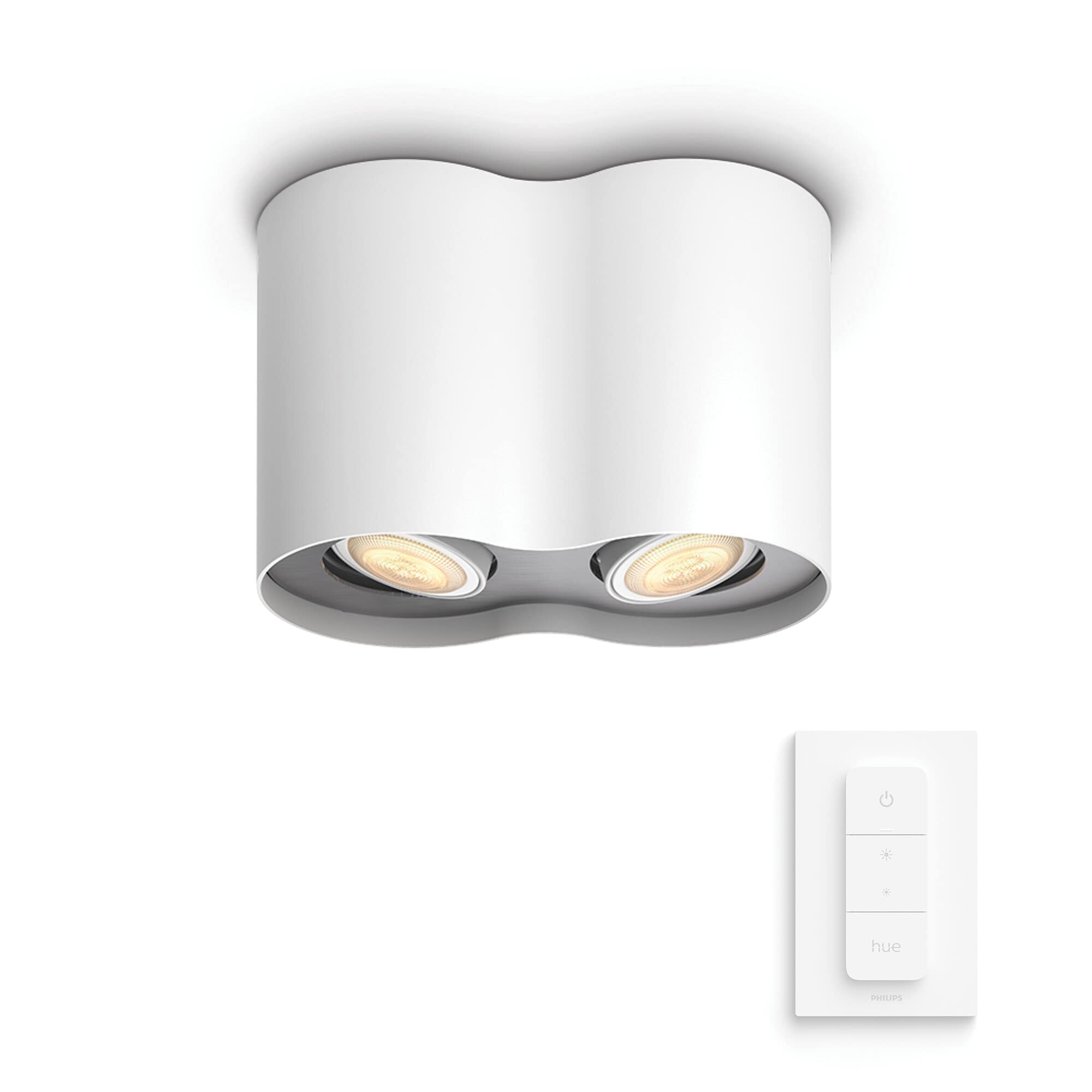 philips-hue-white-ambiance-pillar-spot-double-2x5-5w-bluetooth-avec-t-l-commande image 1
