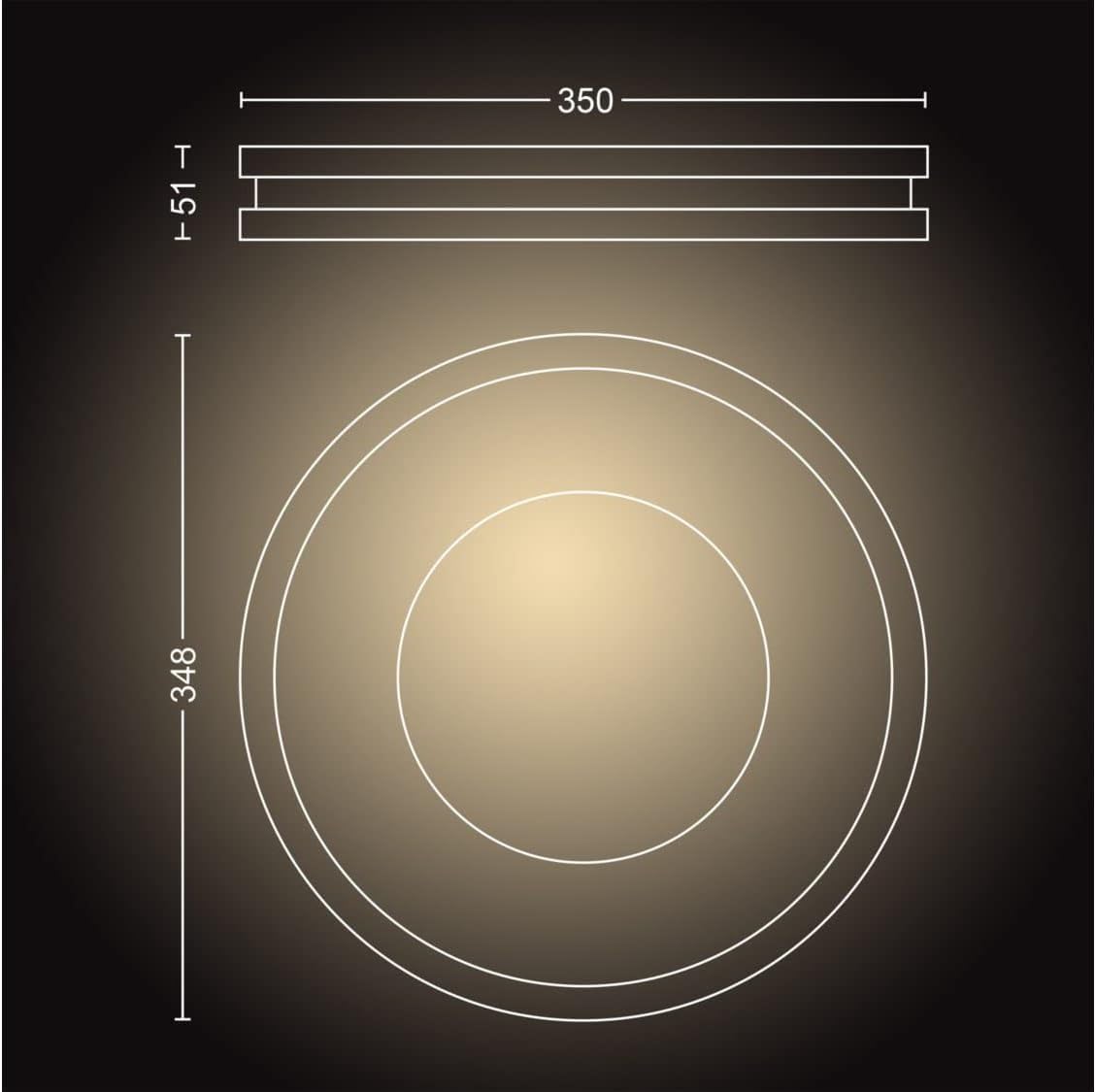philips-hue-white-ambiance-being-plafonnier-connect-32-w-noir-t-l-commande-inclu image 2