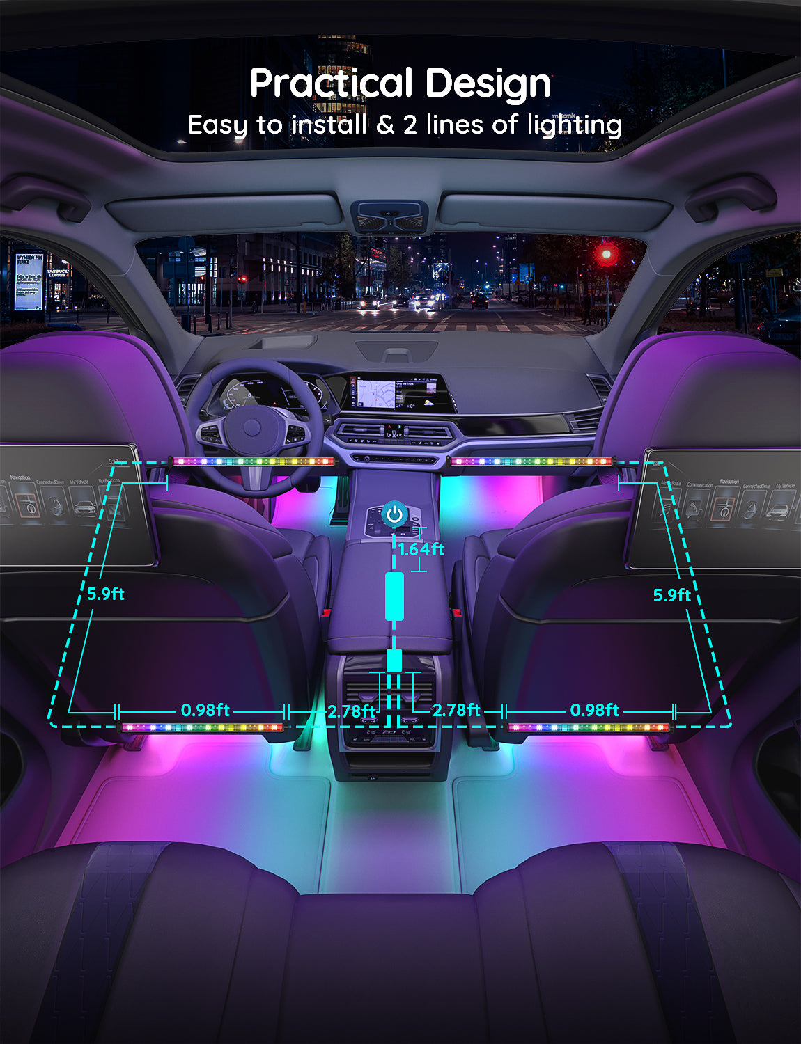 govee-rgbic-interior-car-lights-reconditionn-ruban-lumineux-intelligent-pour-voi image 7