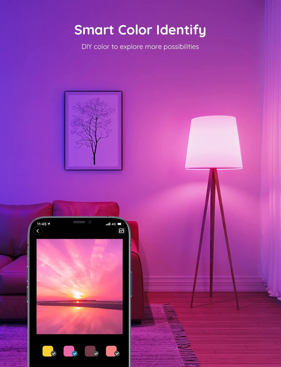 govee-a19-e27-smart-led-bulbs-800-lm-reconditionn-h6008-ampoules-intelligentes-w image 6