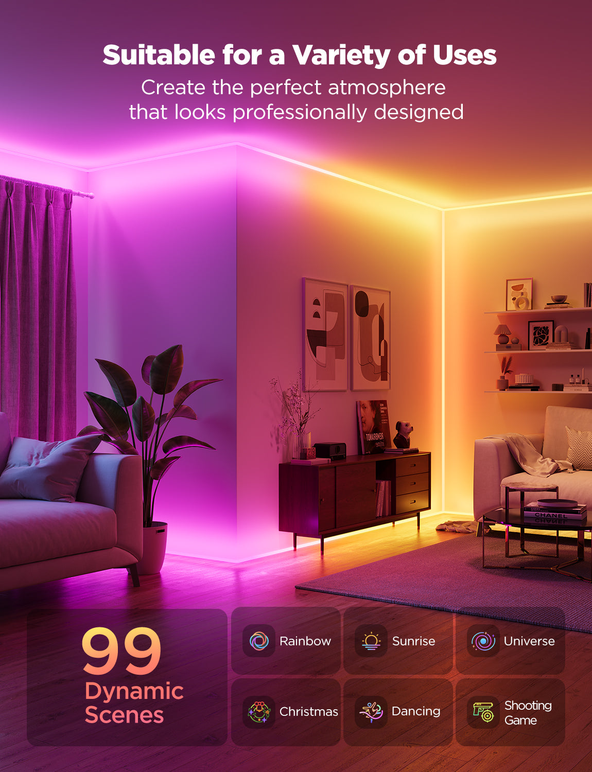 govee-neon-rope-lights-ruban-n-on-led-intelligent-pour-lining-mural-avec-install image 8