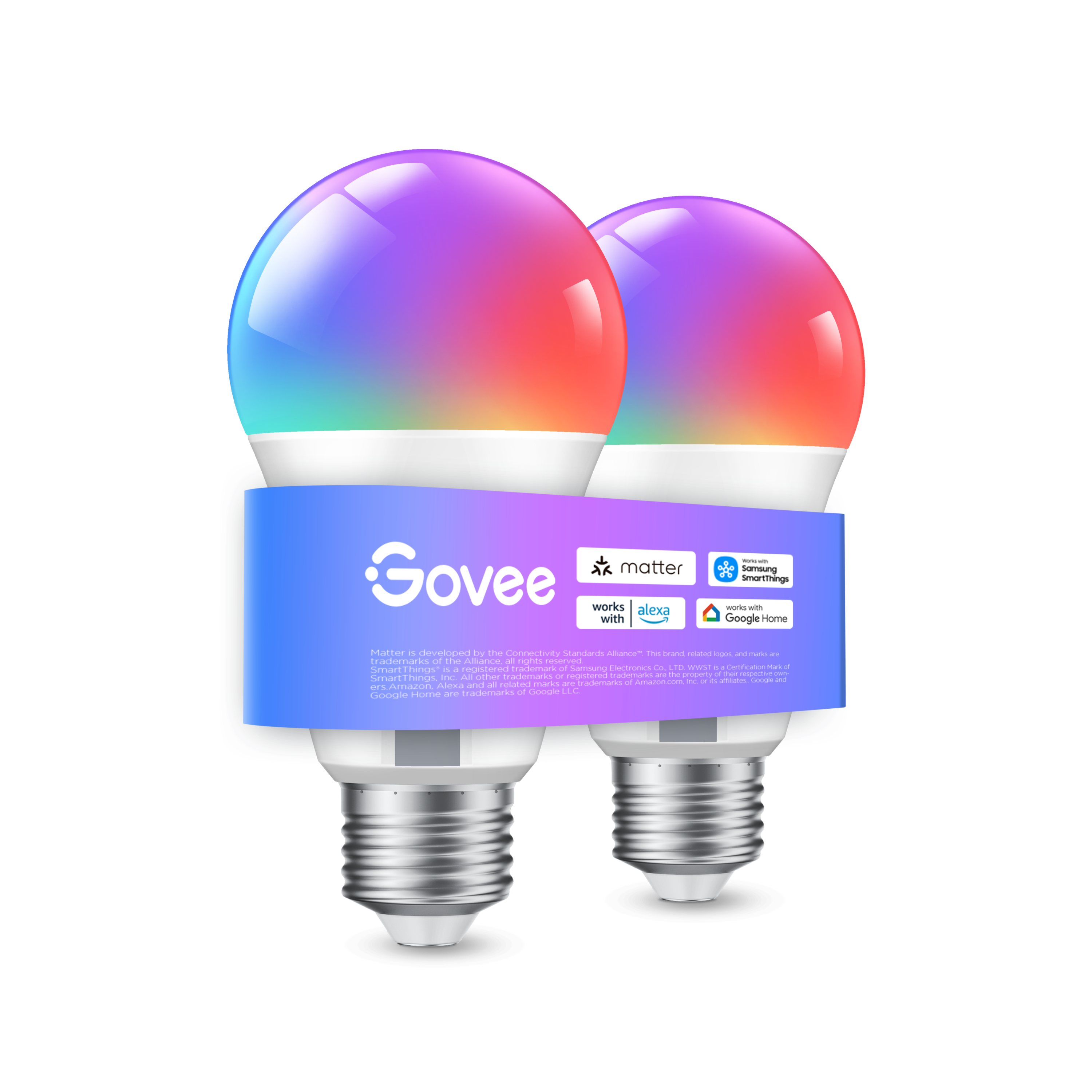 govee-a19-e27-smart-led-bulbs-800-lm-reconditionn-h6008-ampoules-intelligentes-w image 2