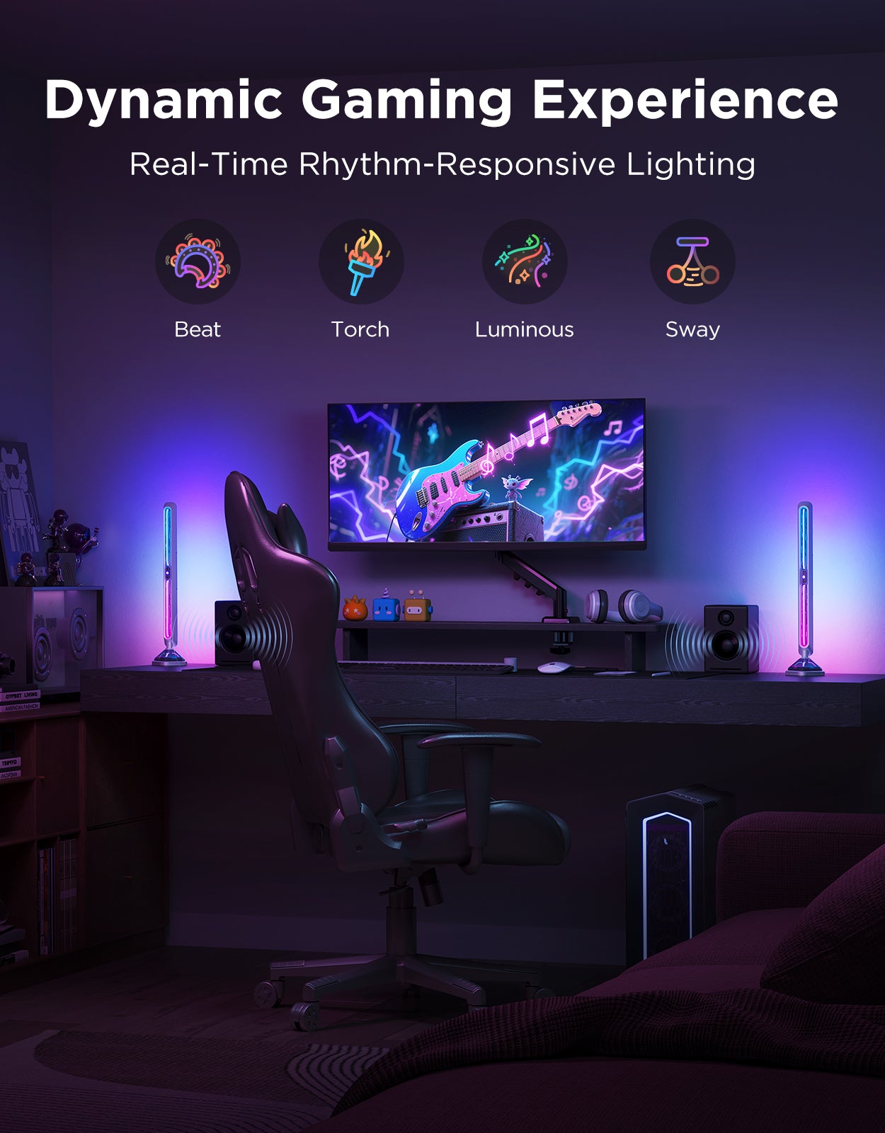 govee-gaming-light-bars-pro-barres-lumineuses-rgbic-pour-cran-avec-sync-musicale image 4