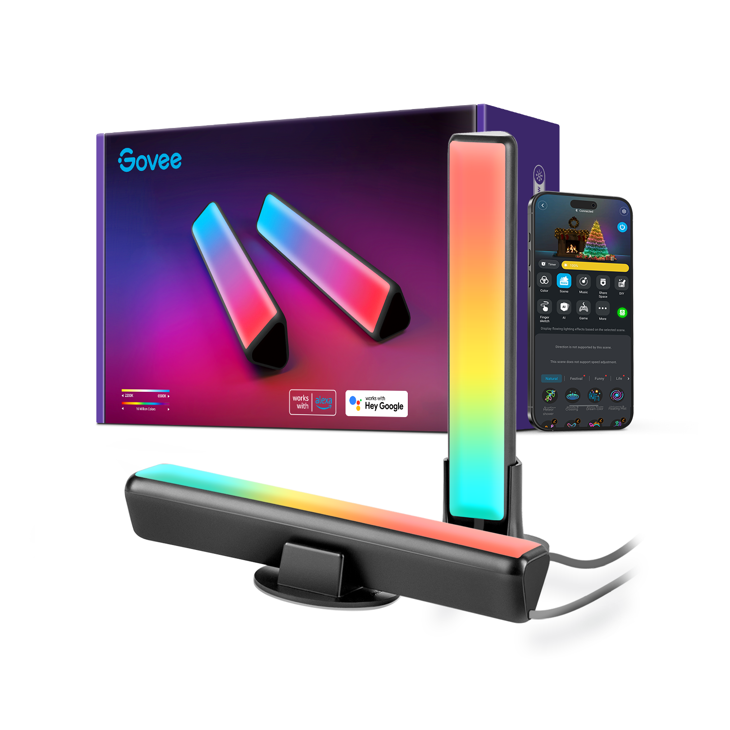 govee-rgbicww-wifi-bluetooth-flow-plus-light-bars-h6056-barres-lumineuses-intell image 1