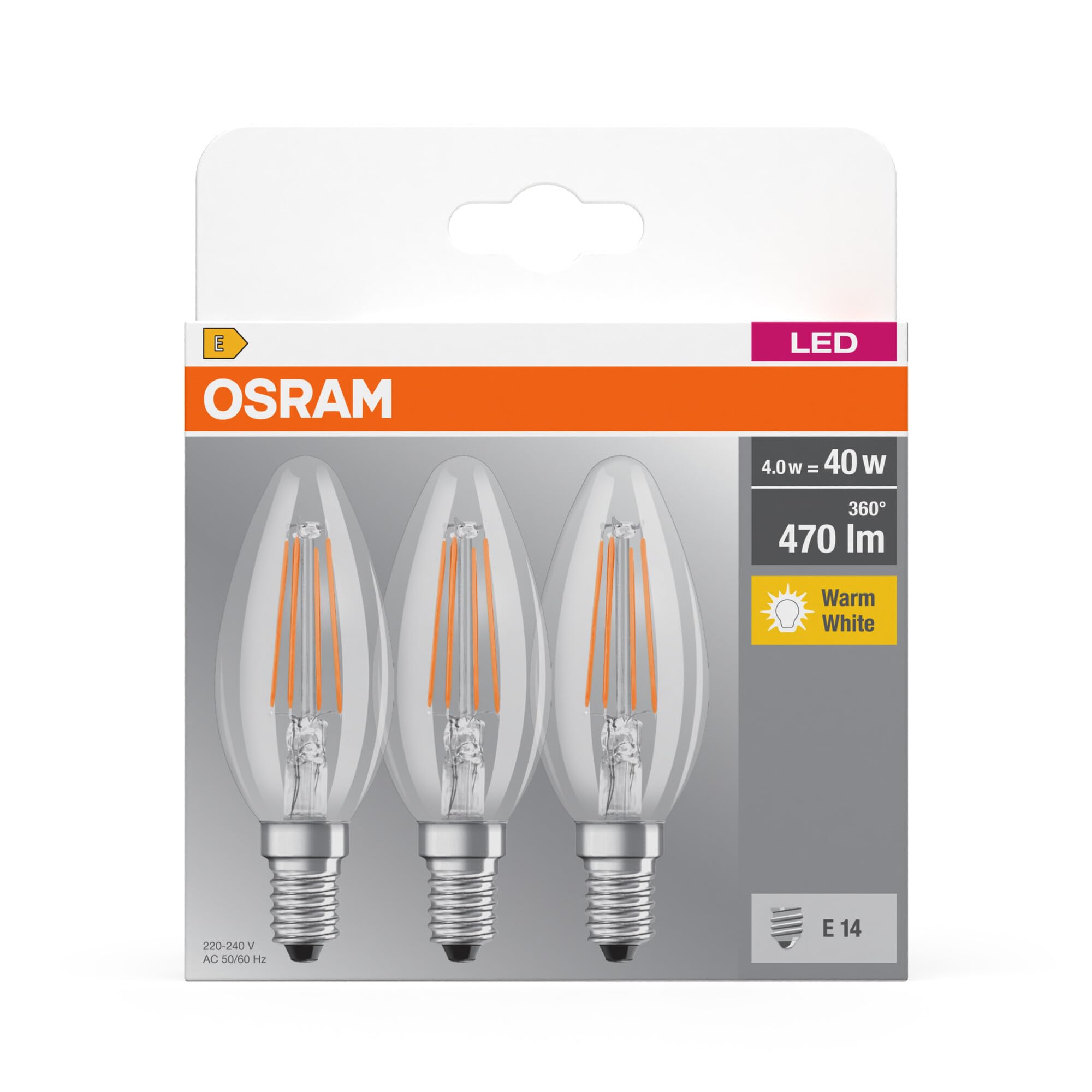 osram-led-filament-flamme-lot-de-3-ampoules-led-bougie-filament-culot-e14-4-w-qu image 5