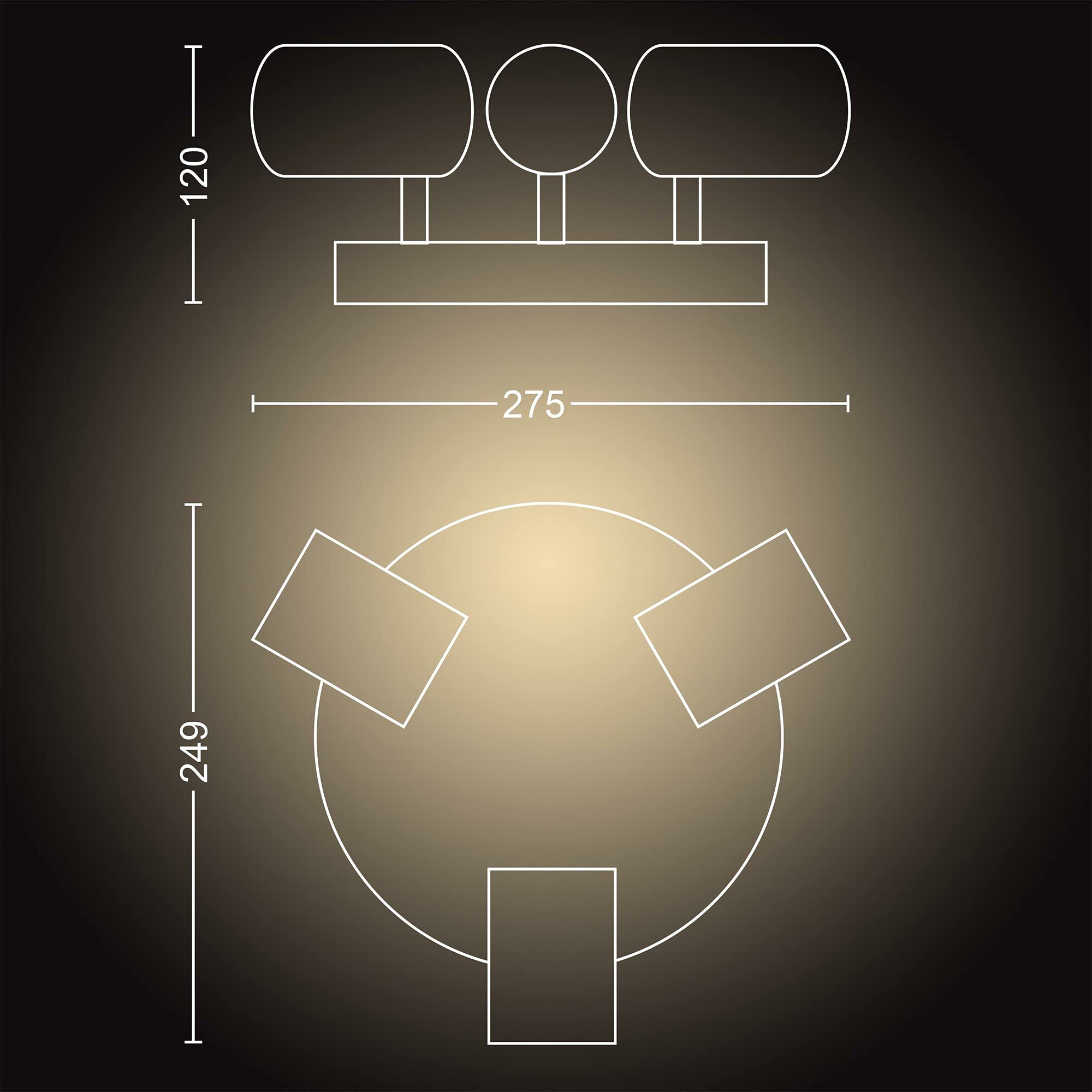 philips-hue-white-ambiance-adore-spot-plafonnier-spirale-salle-de-bain-3x5-5w-bl image 6