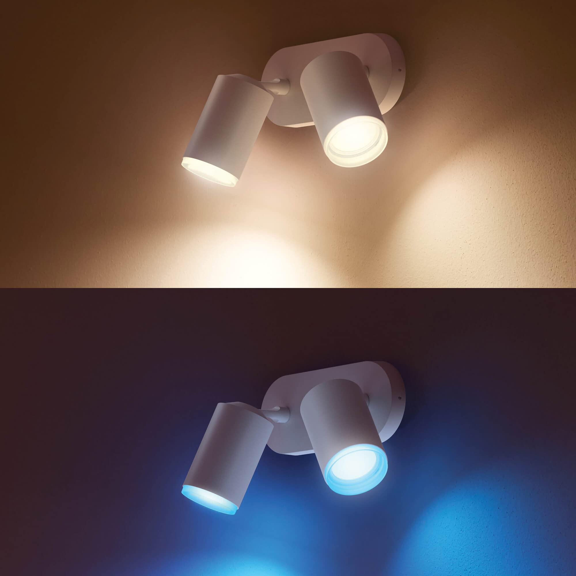 philips-hue-white-color-ambiance-fugato-spot-led-2x5-7w-blanc-bluetooth-compatib image 8