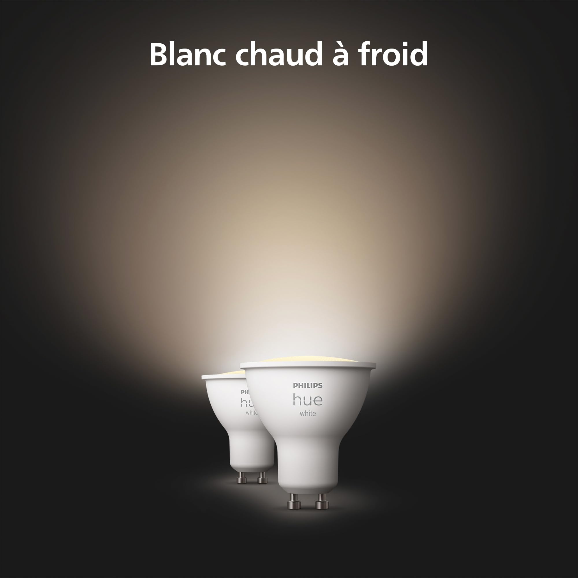 philips-hue-white-lot-de-2-ampoules-connect-es-gu10-blanc-doux-bluetooth-400-lum image 2