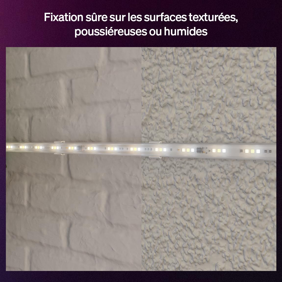 philips-hue-flux-supports-de-montage-pour-ruban-led-clips-transparents-vis-et-ba image 3
