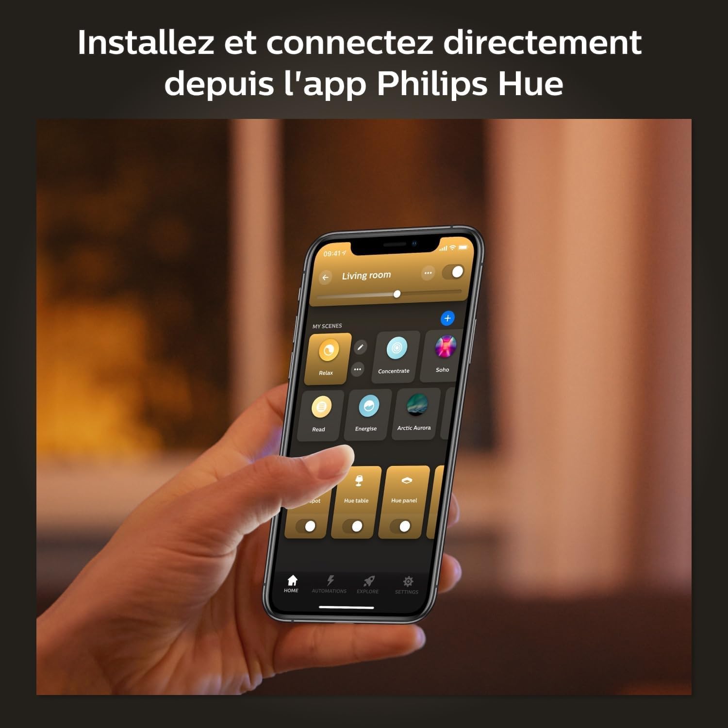 philips-hue-white-pack-de-4-ampoules-led-connect-es-e27-800-lm-quivalent-60-w-bl image 8