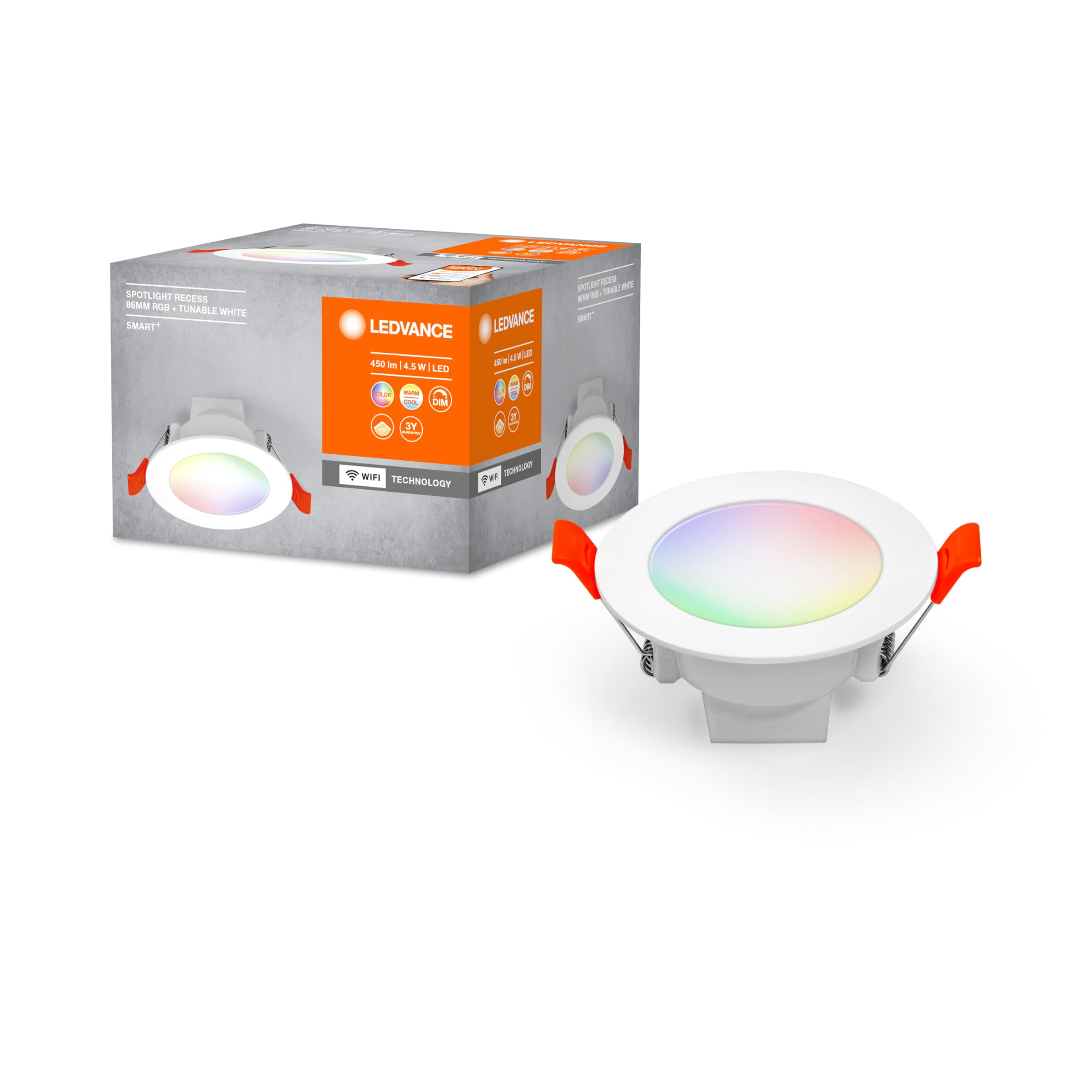 ledvance-smart-wifi-spot-encastrable-tw-rgb-4-w-blanc-dynamique-2700-6500k-16-mi image 1