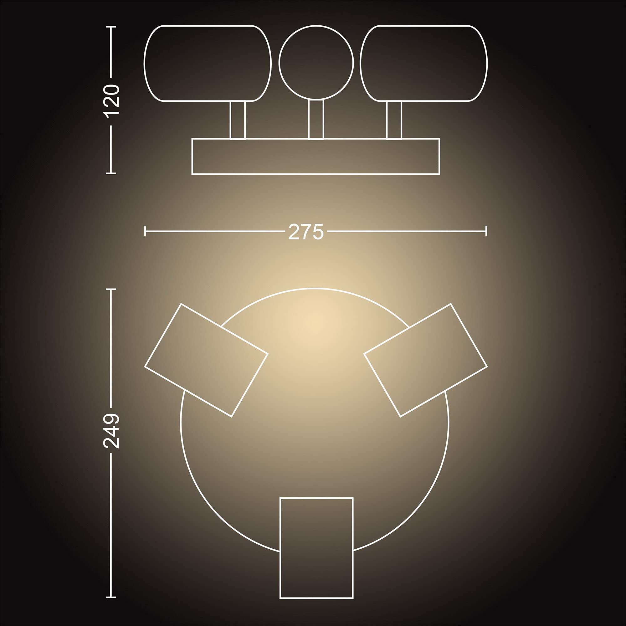 philips-hue-white-ambiance-adore-spot-plafonnier-spirale-salle-de-bain-3x5-5w-bl image 5