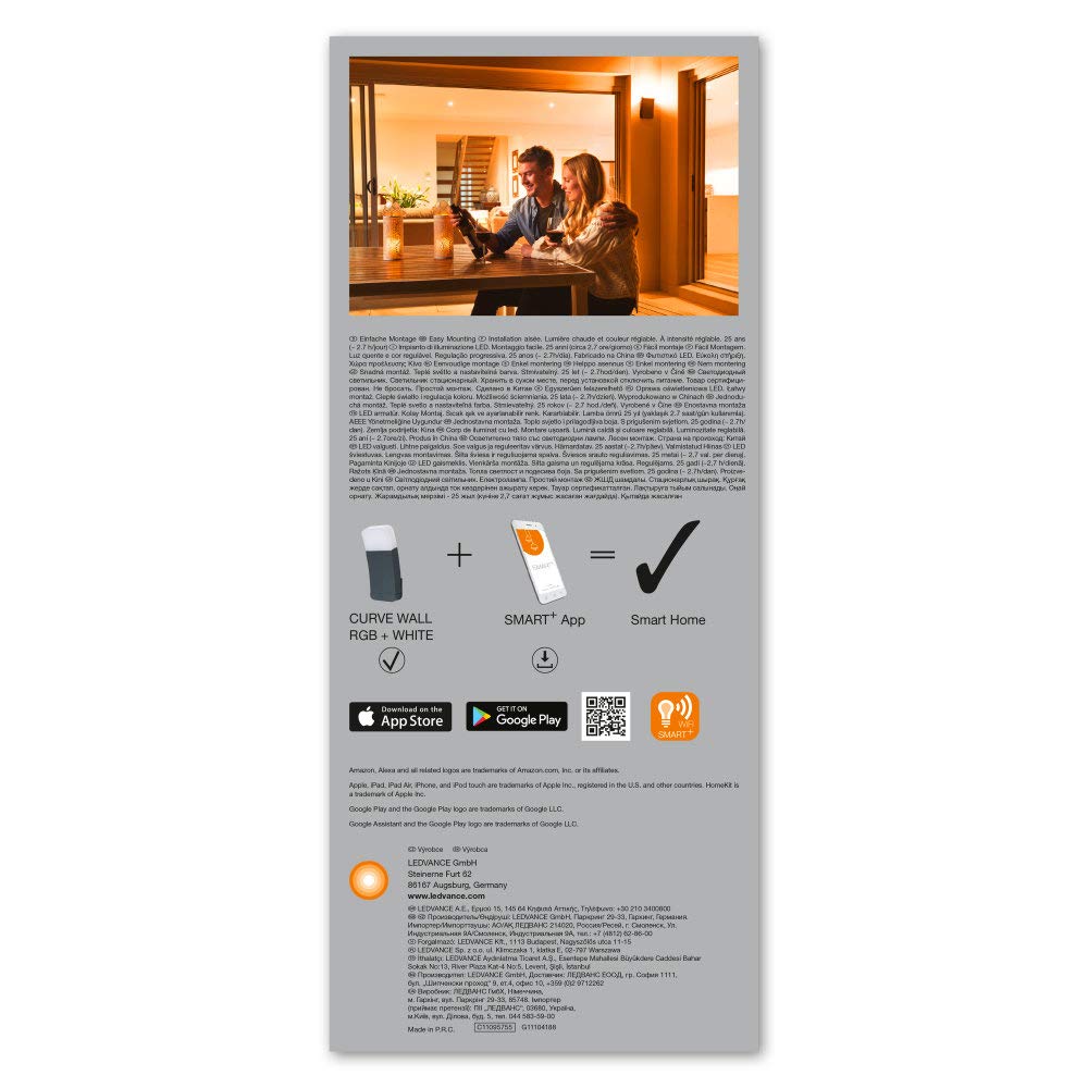 ledvance-smart-wifi-curve-applique-murale-led-ext-rieure-intelligente-rvb-16-mil image 4