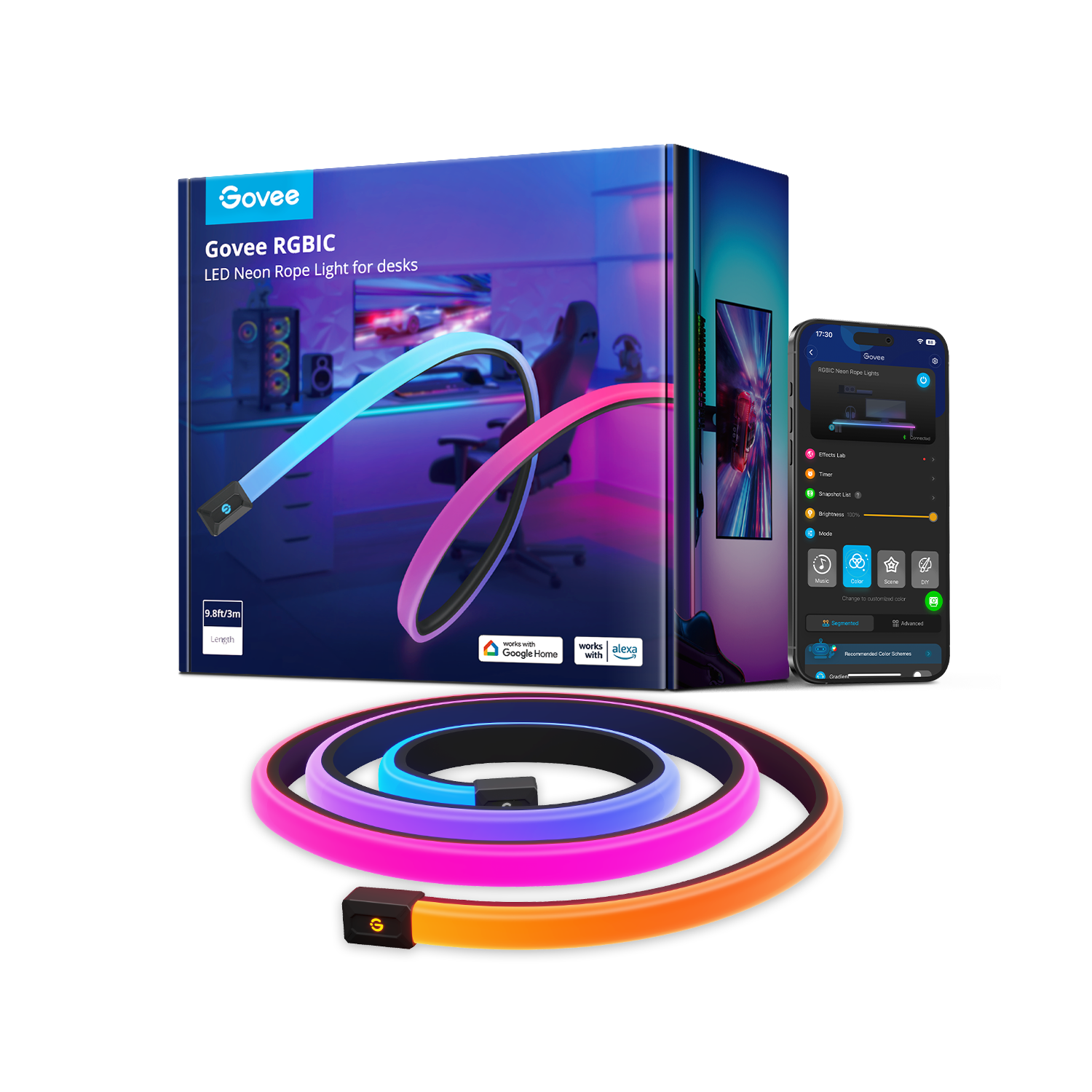 govee-rgbic-led-neon-rope-lights-pour-bureau-ruban-n-on-intelligent-rgbic-pour-s image 1