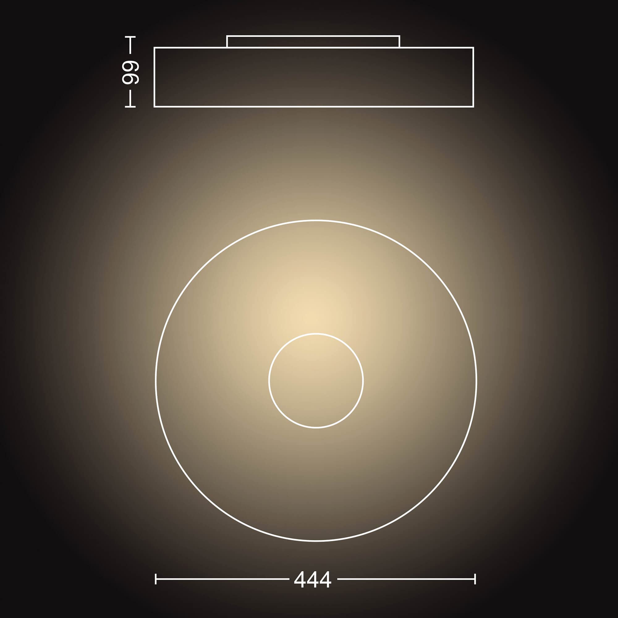 philips-hue-white-ambiance-fair-plafonnier-led-connect-39w-noir-avec-t-l-command image 4