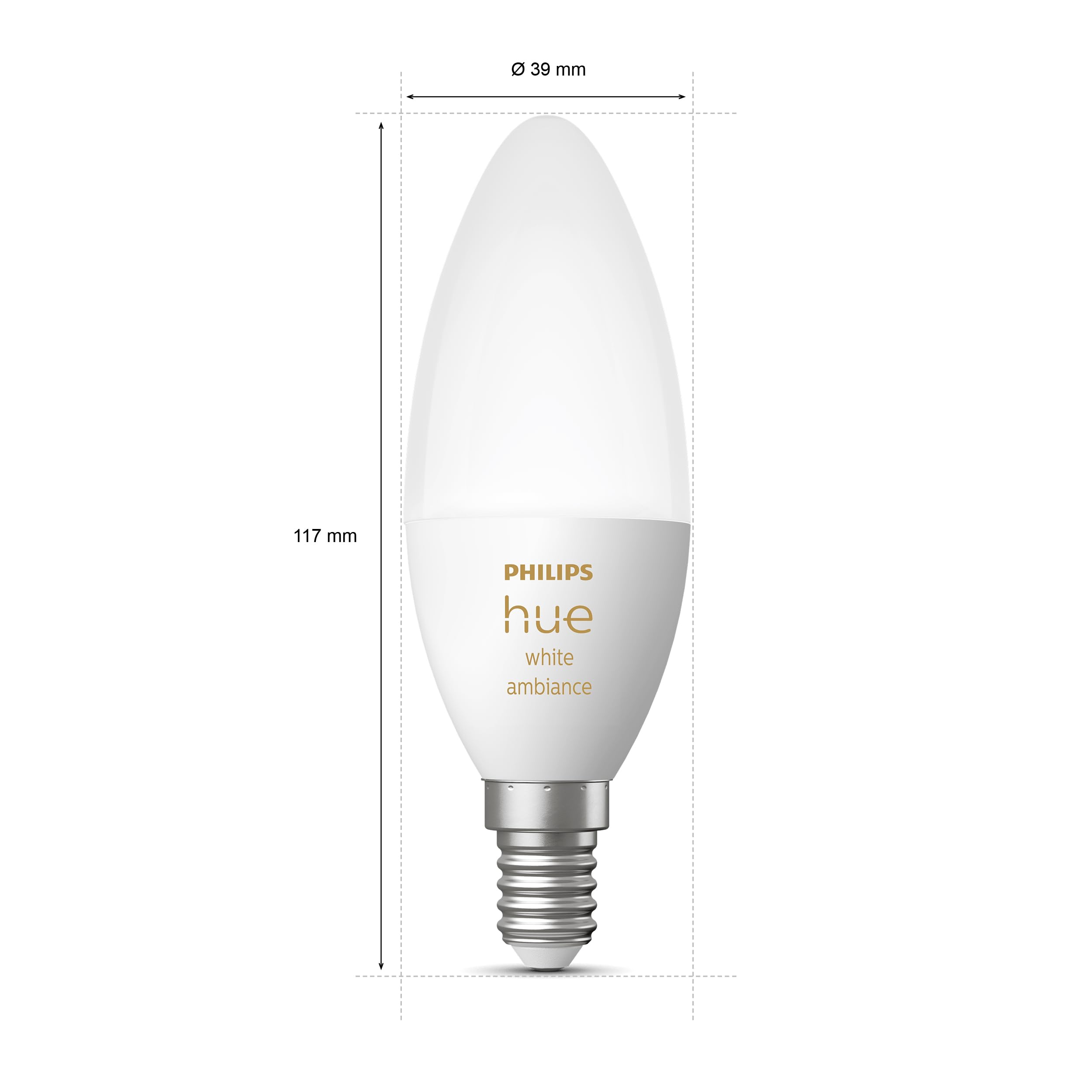 philips-hue-white-ambiance-e14-ampoule-led-connect-e-flamme-bluetooth-compatible image 3