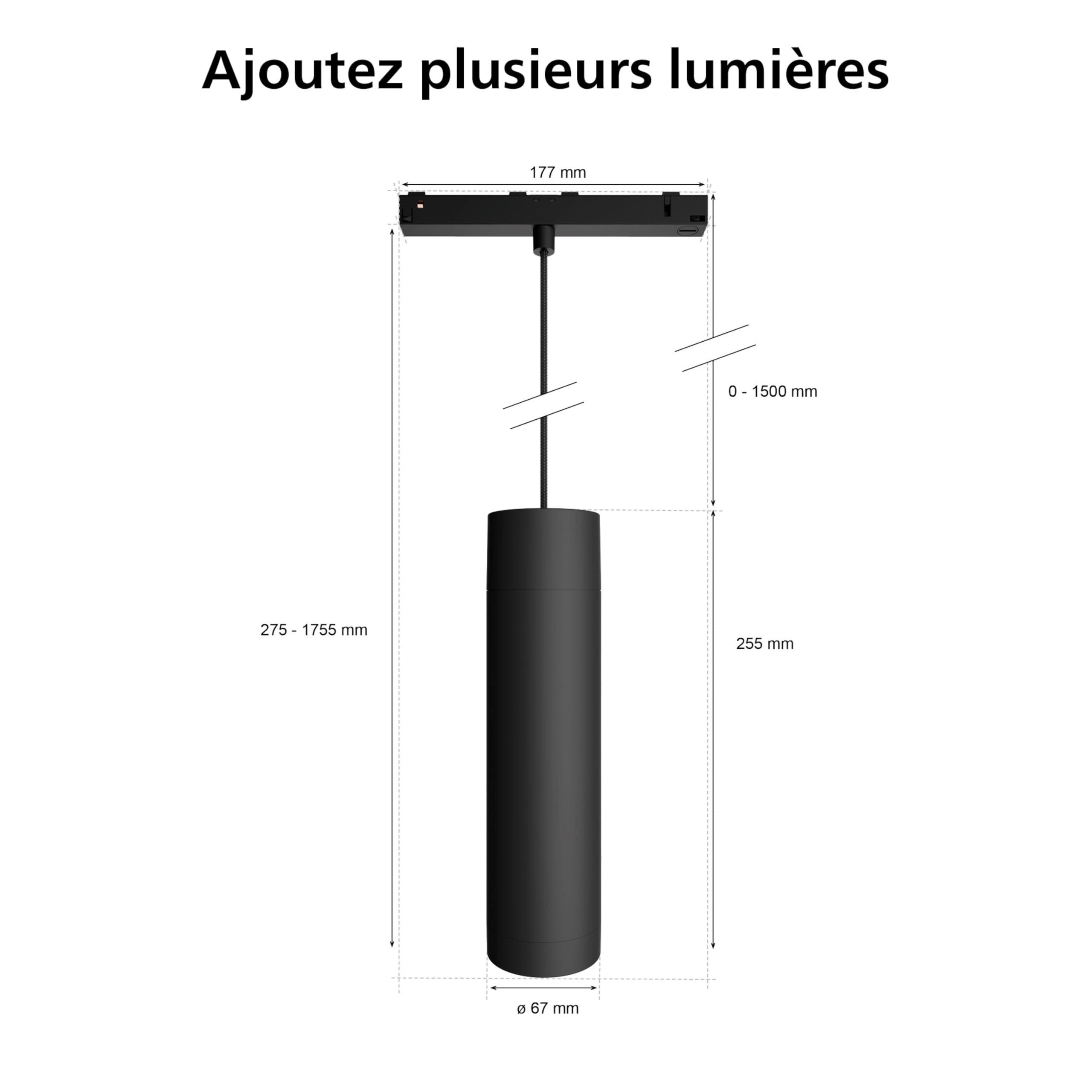 philips-hue-perifo-suspension-cylindrique-noire-pour-rail-d-clairage-perifo-blue image 4