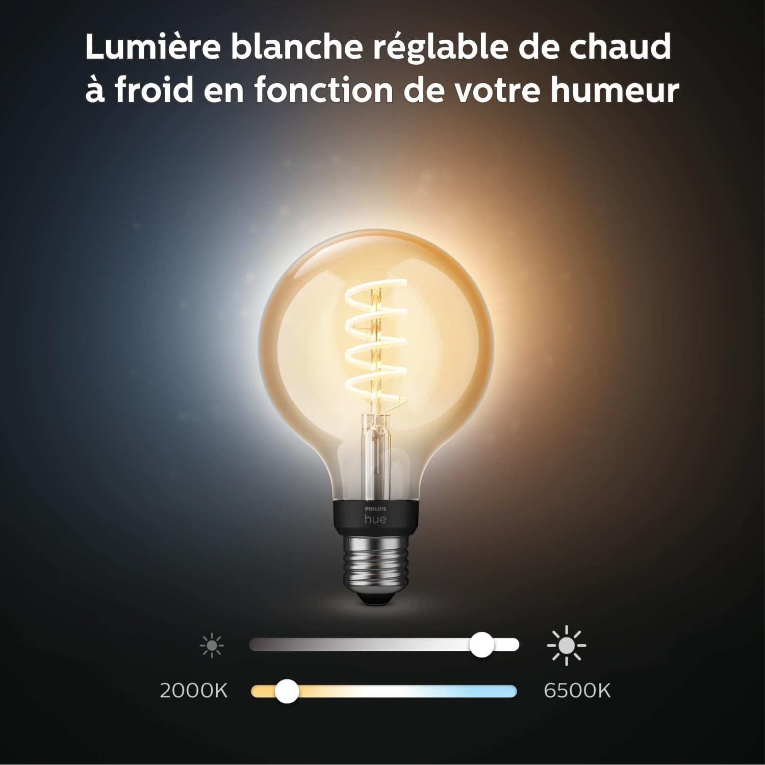 philips-hue-white-ambiance-ampoule-led-connect-e-e27-filament-g93-globe-bluetoot image 2