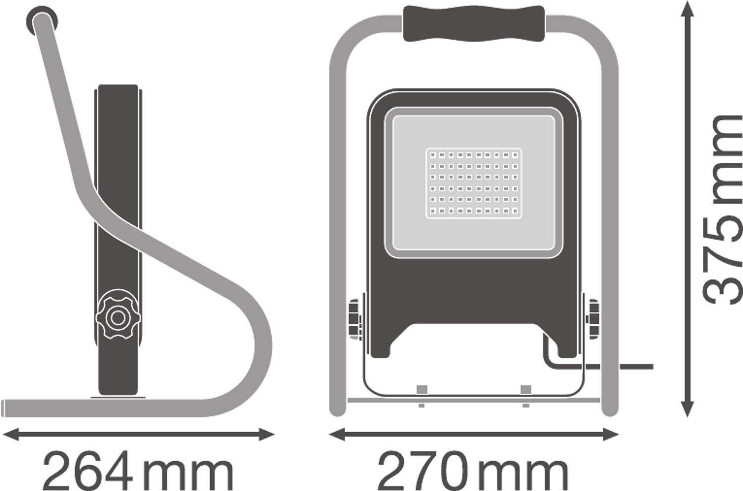 ledvance-worklight-value-h-stand-po-projecteur-led-de-sol-50-w-avec-2-prises-int image 2