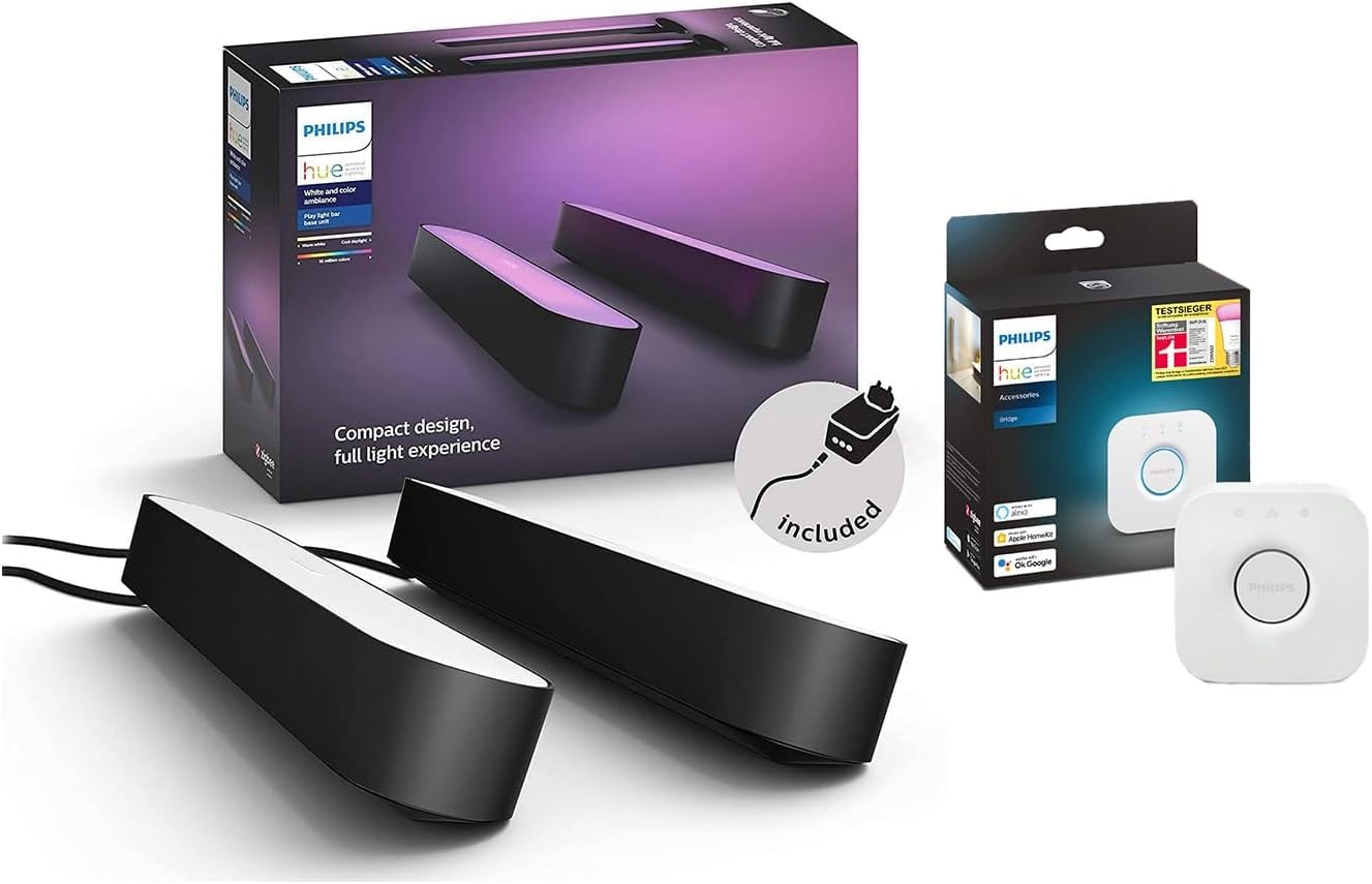 philips-hue-play-white-color-ambiance-pack-de-2-barres-lumineuses-connect-es-noi image 2
