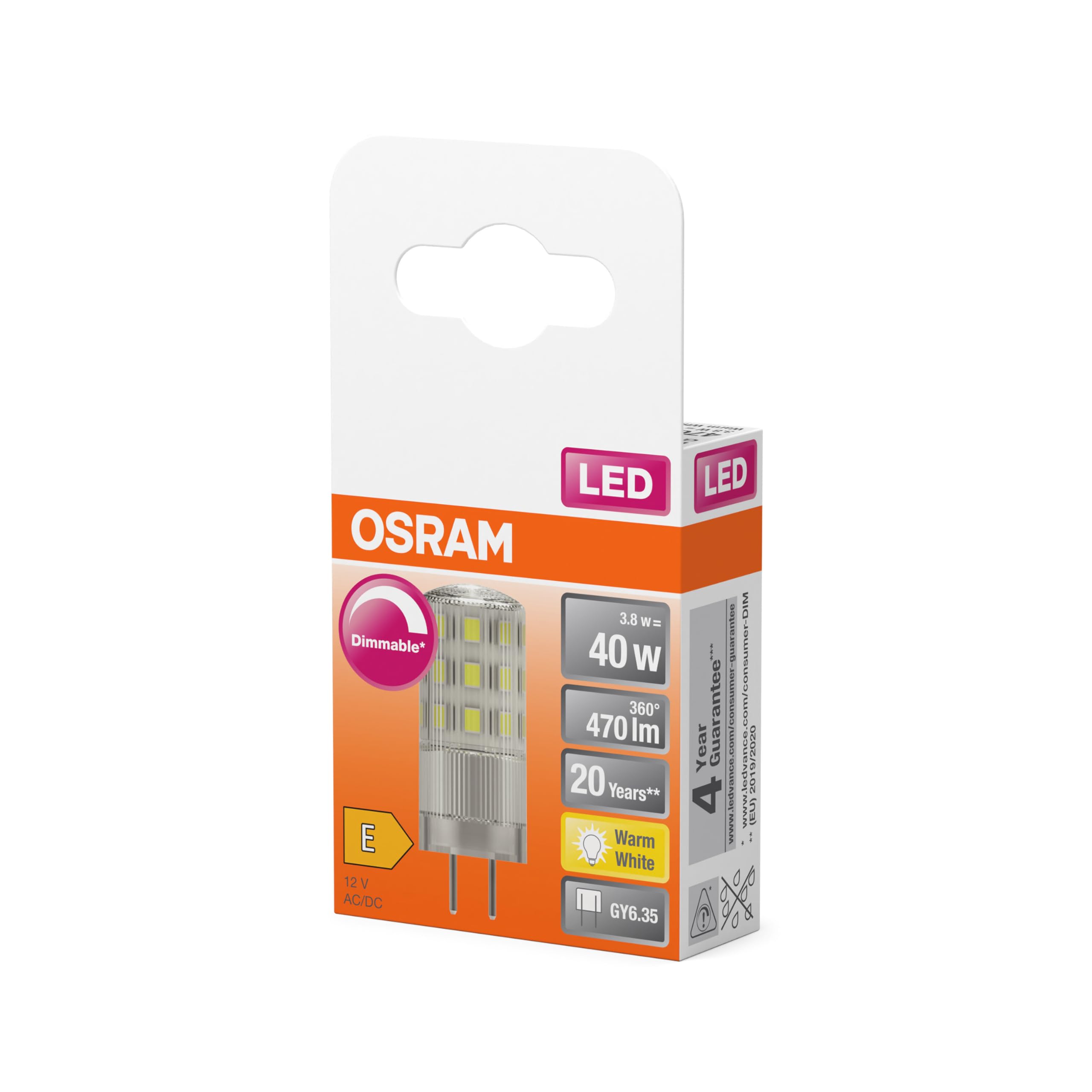 osram-led-star-pin-dimmable-gy6-35-ampoule-led-12-v-320-lumens-blanc-chaud-2700k image 5