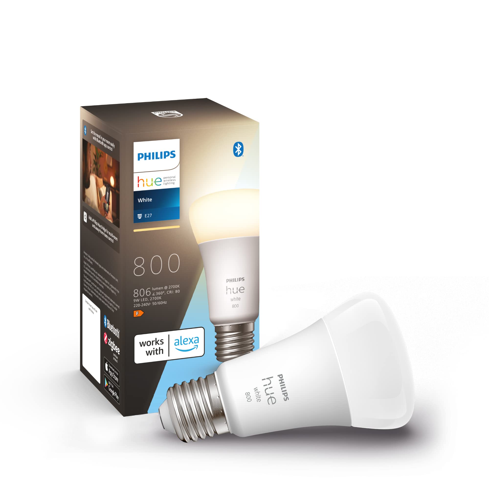 philips-hue-white-ampoule-led-connect-e-e27-contr-le-app-et-vocal-alexa-google-a image 1