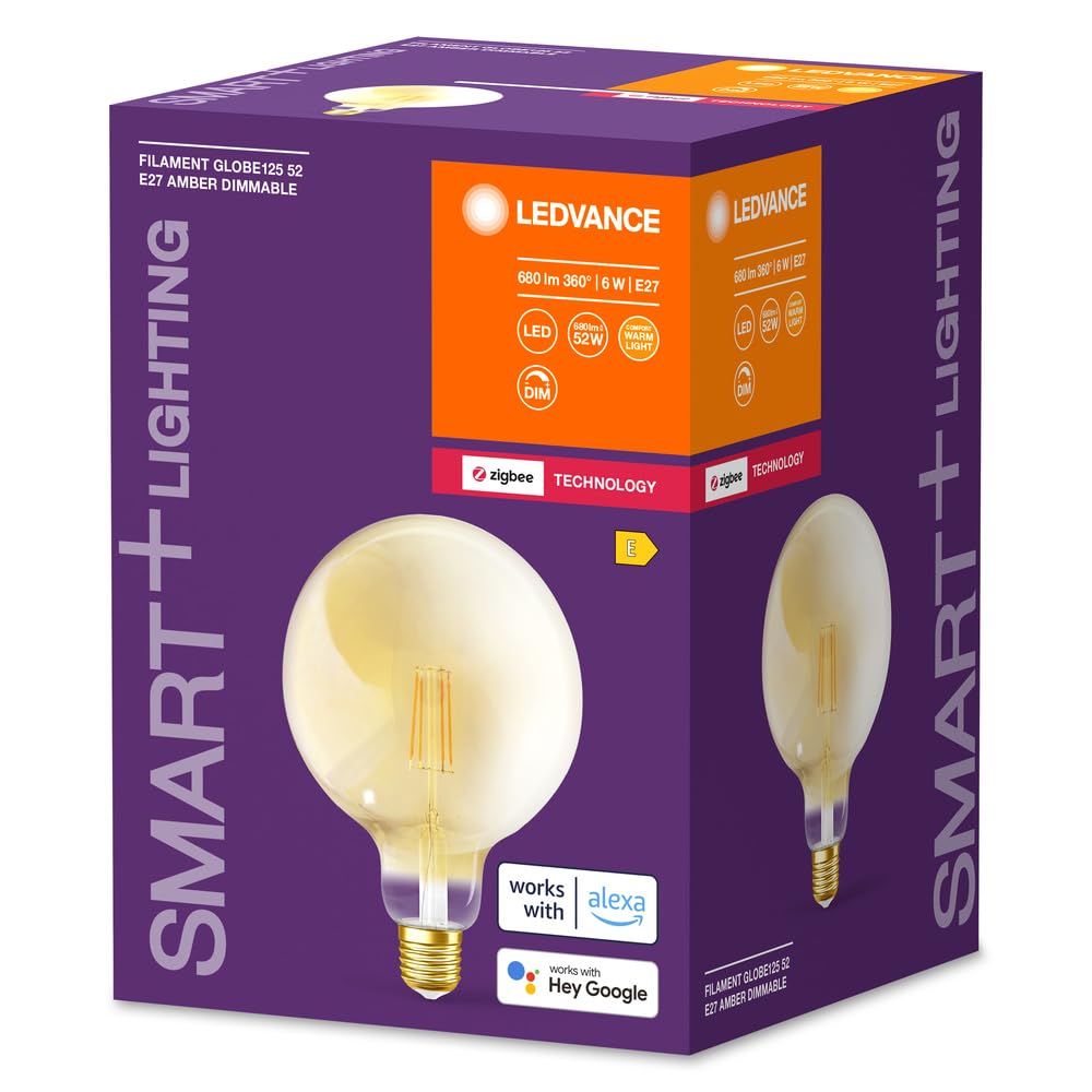ledvance-smart-zigbee-led-classic-globe-e27-dor-filament-clair-blanc-chaud-2400k image 2
