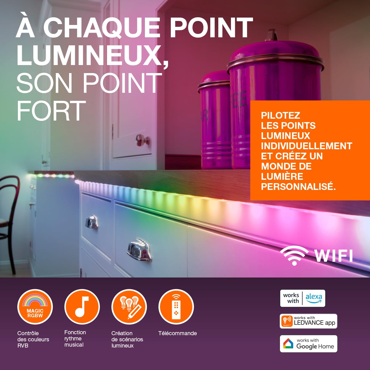 ledvance-smart-wifi-flex-3-m-ruban-led-rgb-magic-15-w-350-lm-dimmable-effet-de-l image 3