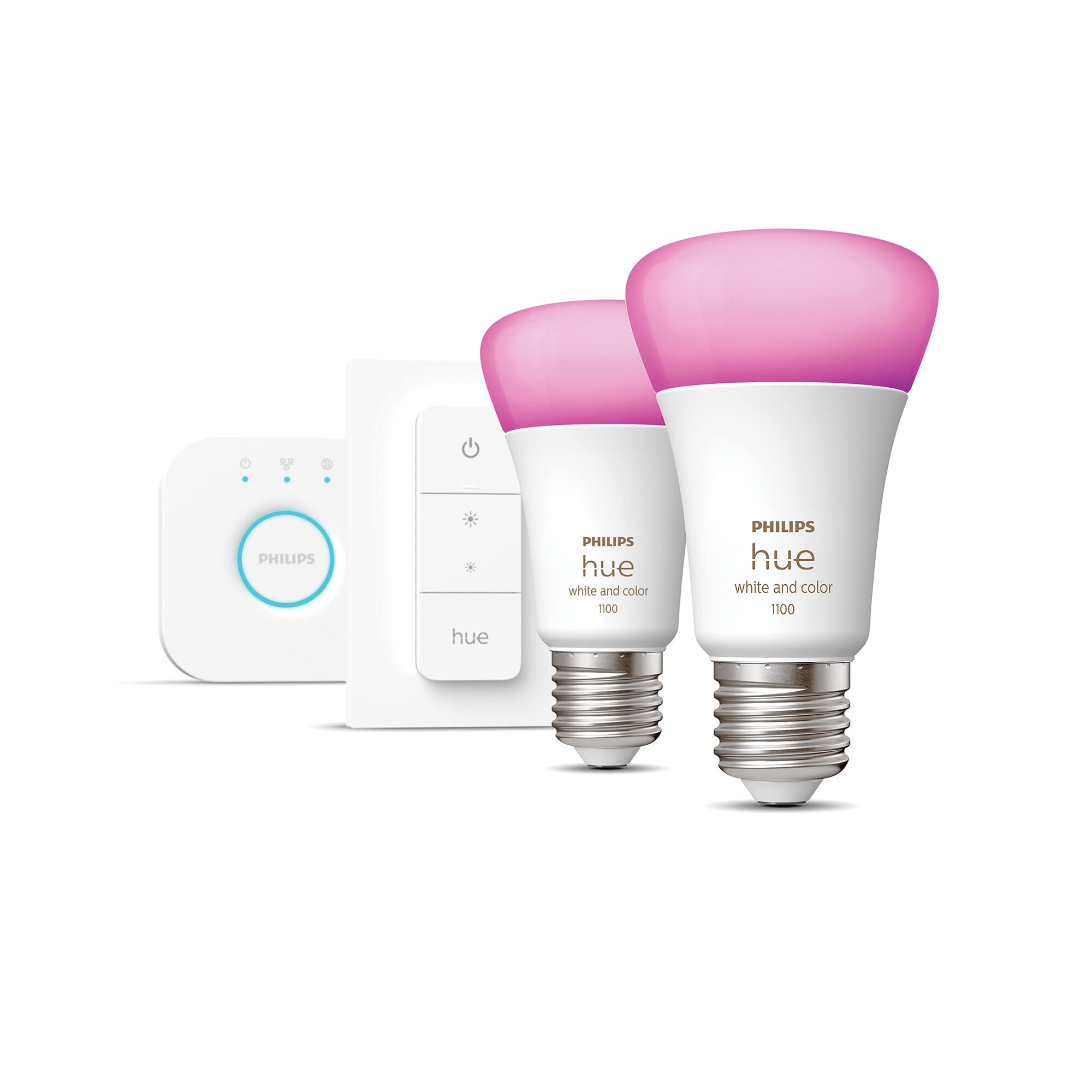 philips-hue-white-color-ambiance-starter-kit-2-x-e27-hue-bridge-dimmer-switch image 8