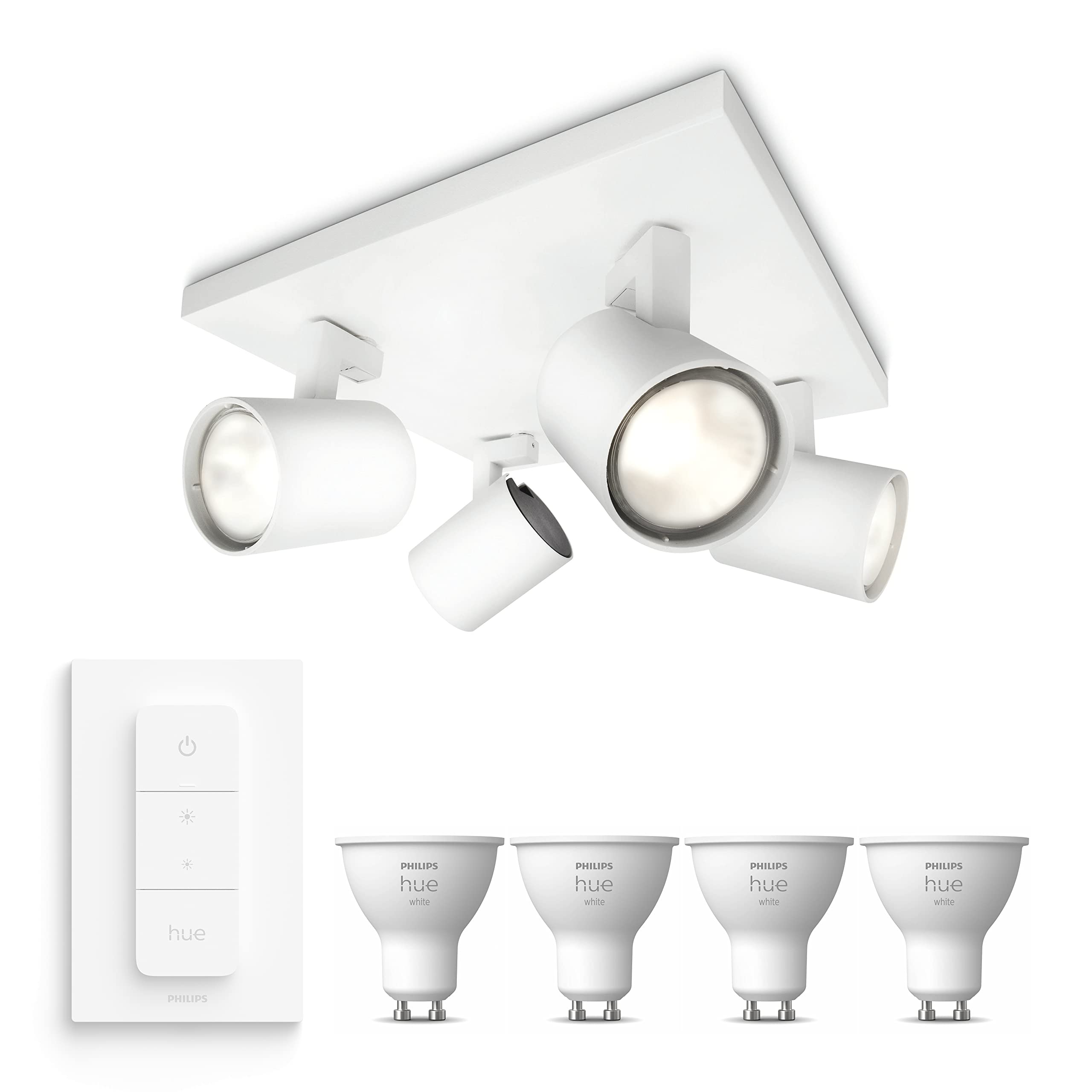 philips-hue-runner-spot-en-saillie-blanc-4-points-lumineux-hue-white-gu10-spots- image 1