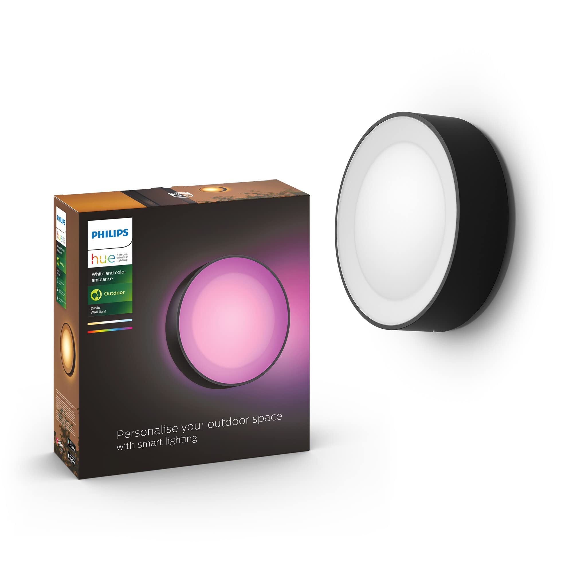 philips-hue-white-and-color-ambiance-daylo-applique-murale-ext-rieure-led-intell image 3
