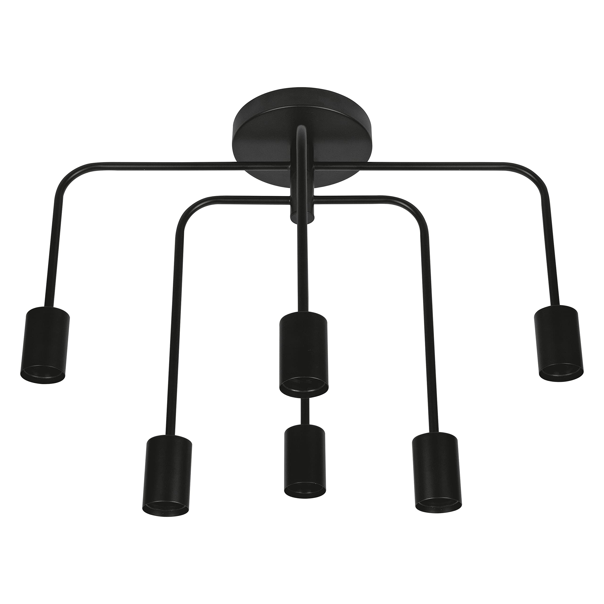 ledvance-plafonnier-design-industriel-en-verre-et-m-tal-noir-mat-suspension-vint image 1