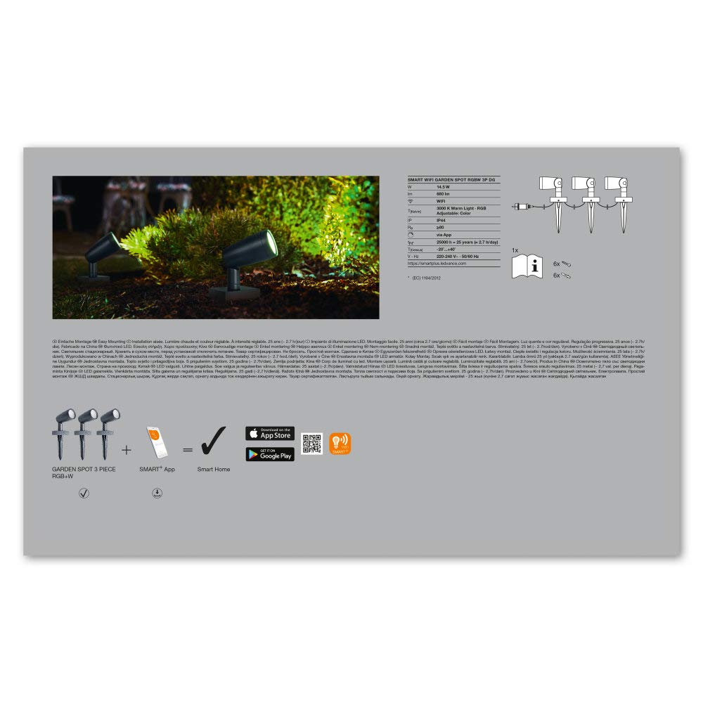 ledvance-smart-garden-spot-kit-de-base-ext-rieur-wifi-avec-3-spots-rgbw-16-milli image 4