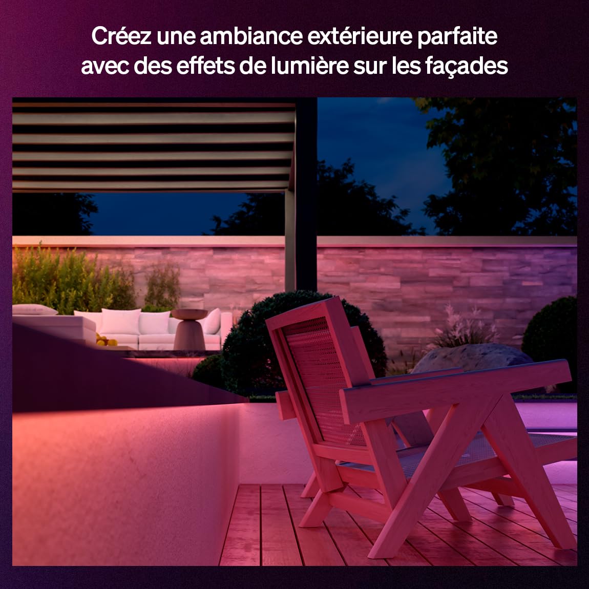 philips-hue-flux-ruban-led-ext-rieur-multicolore-10m-3000-lm-chromasync-r-sistan image 2