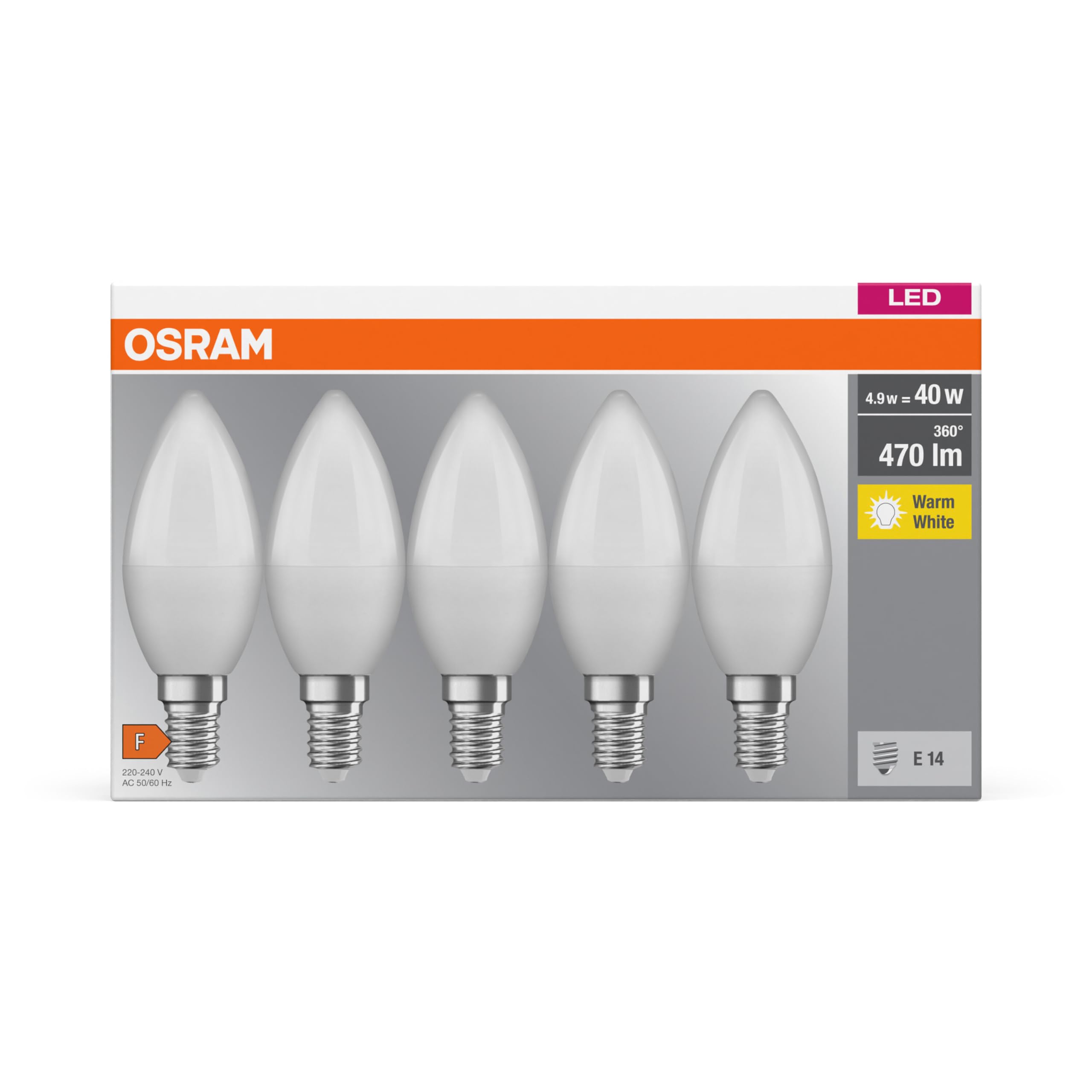 ledvance-osram-led-base-classic-b40-ampoule-bougie-filament-e14-d-polie-470-lm-b image 5