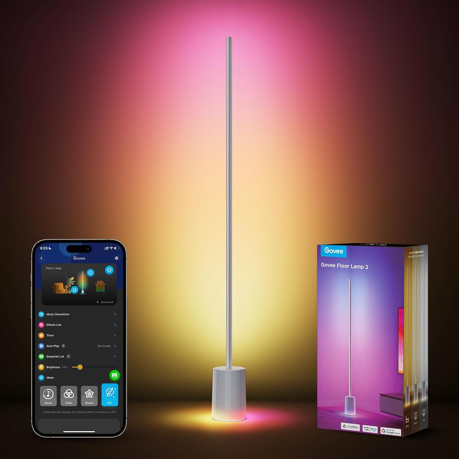 govee-floor-lamp-2-lampe-sur-pied-led-intelligente-rgbww-2200k-6500k-music-sync- image 4