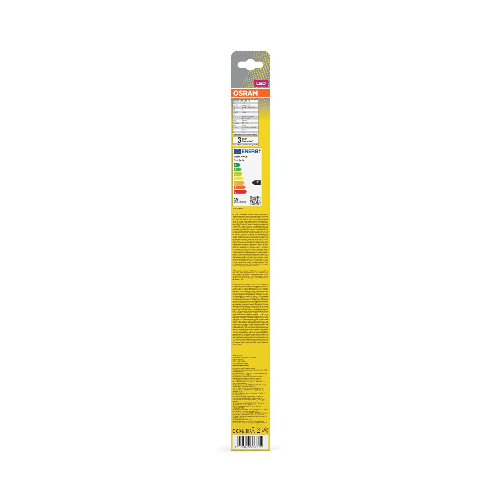 osram-dulux-l-36-hf-led-lampe-2g11-18-w-2070-lumens-blanc-chaud-3000-k-remplacem image 4