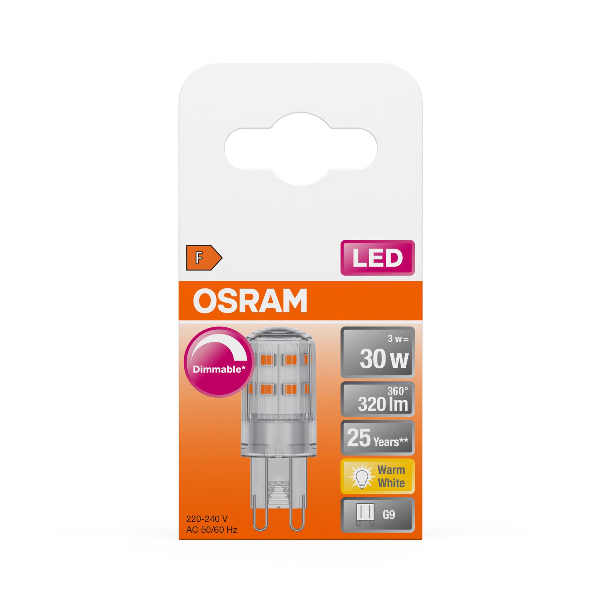osram-led-pin-ampoule-dimmable-g9-blanc-chaud-2700-k-350-lumens-verre-clair-pack image 5