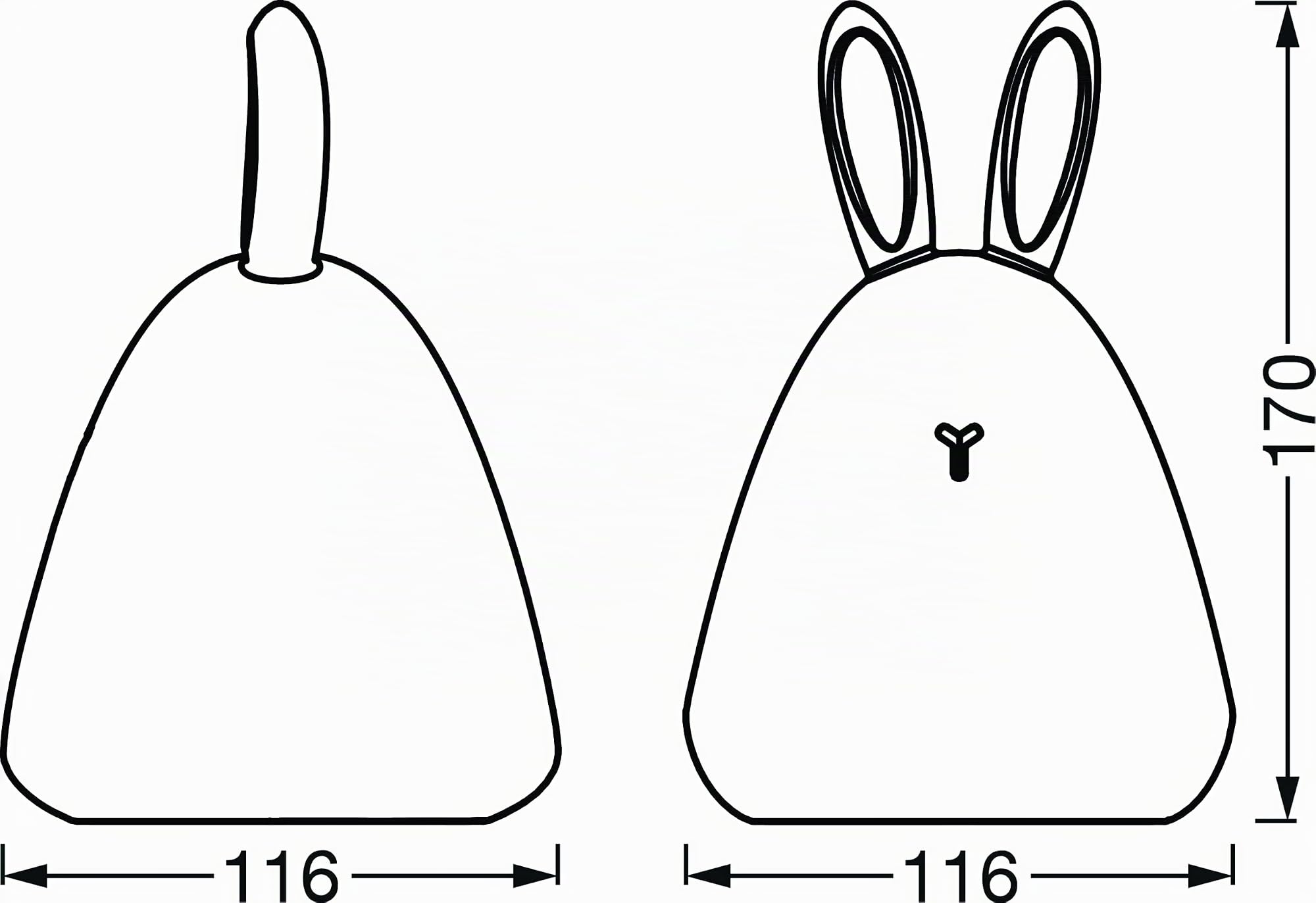 ledvance-bunny-veilleuse-led-enfant-motif-lapin-rechargeable-usb-tactile-rgbw-di image 6