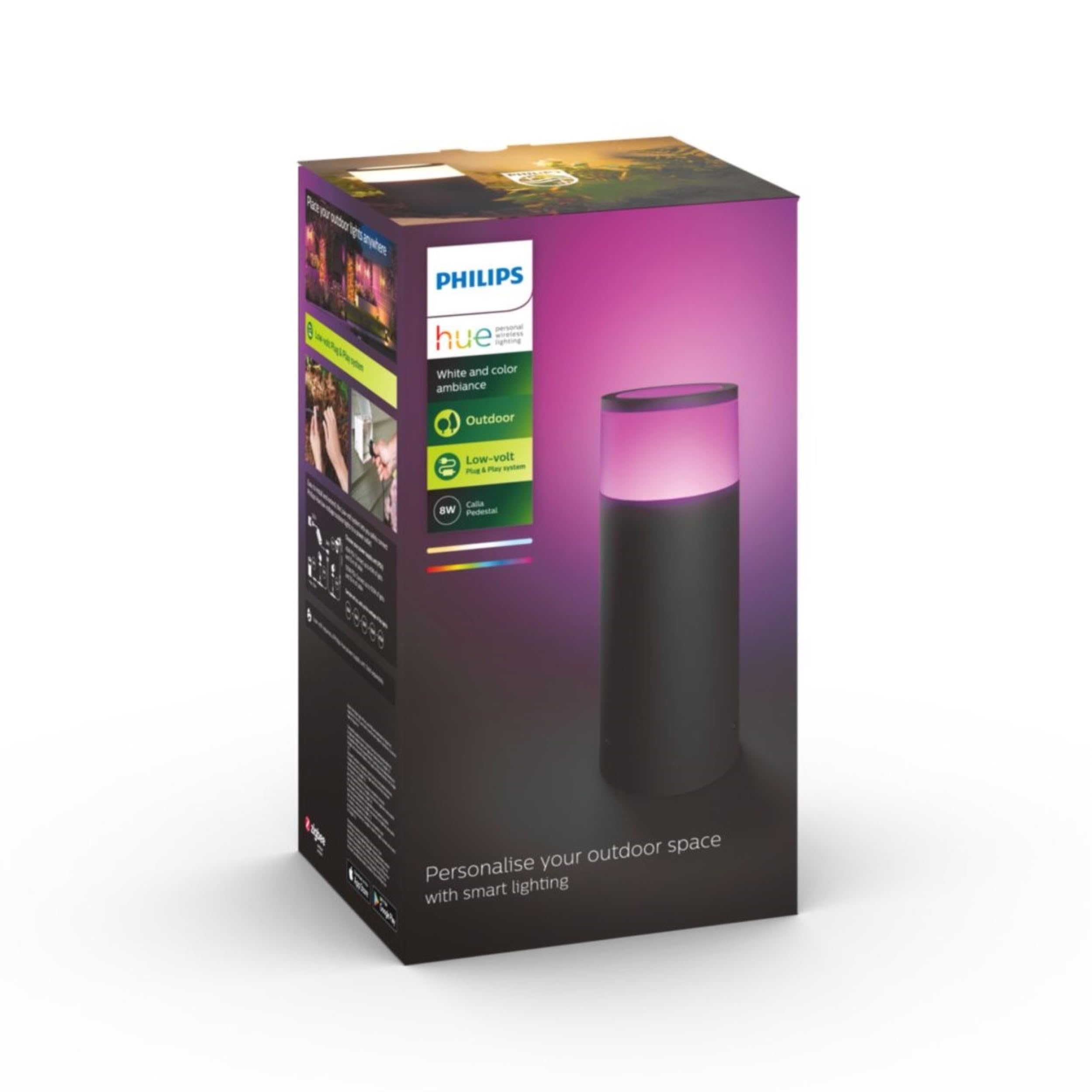 philips-hue-white-color-ambiance-calla-borne-d-ext-rieur-connect-e-8-w-extension image 2